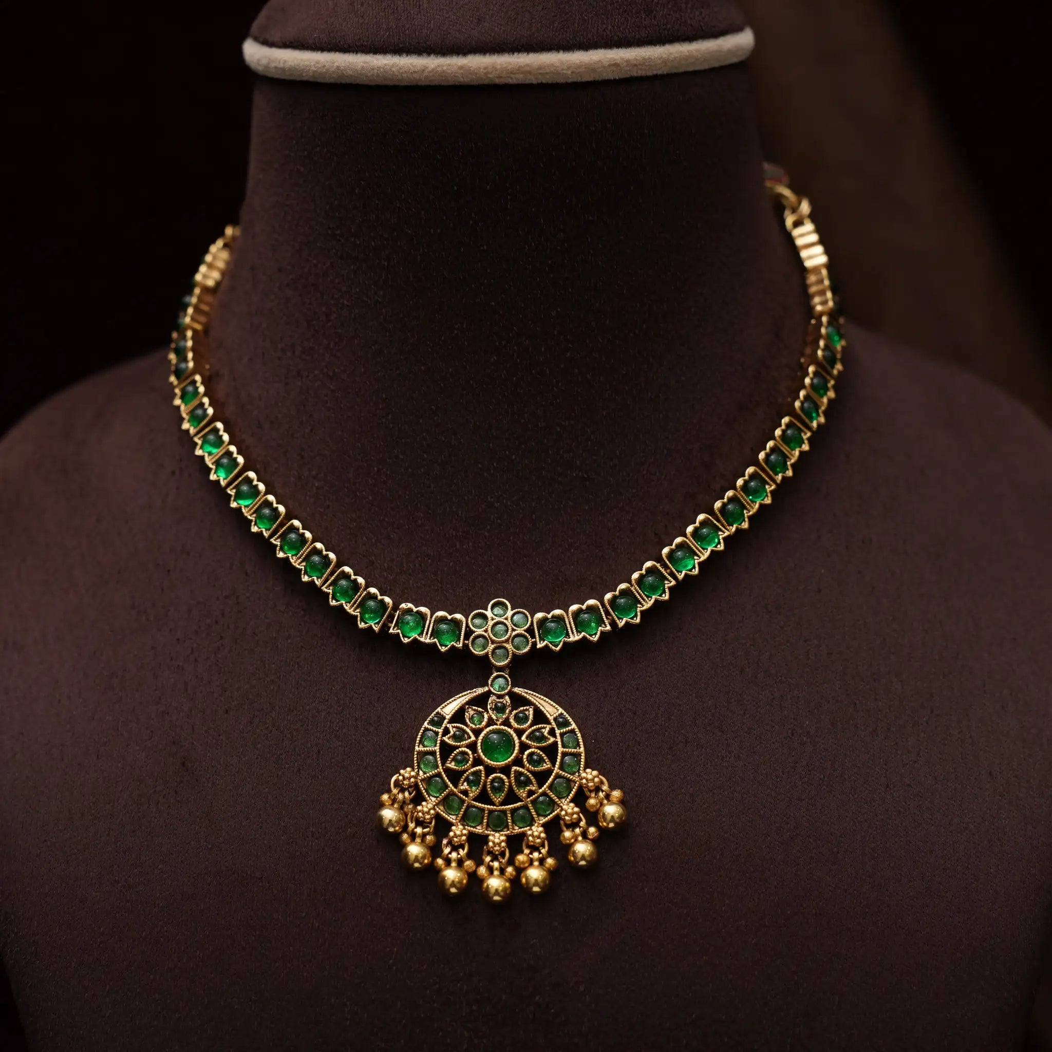Dutt Antique Necklace - Green