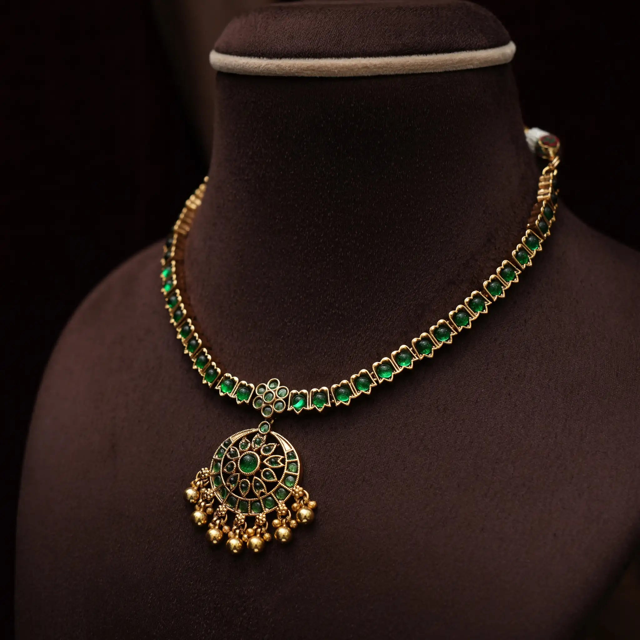 Dutt Antique Necklace - Green