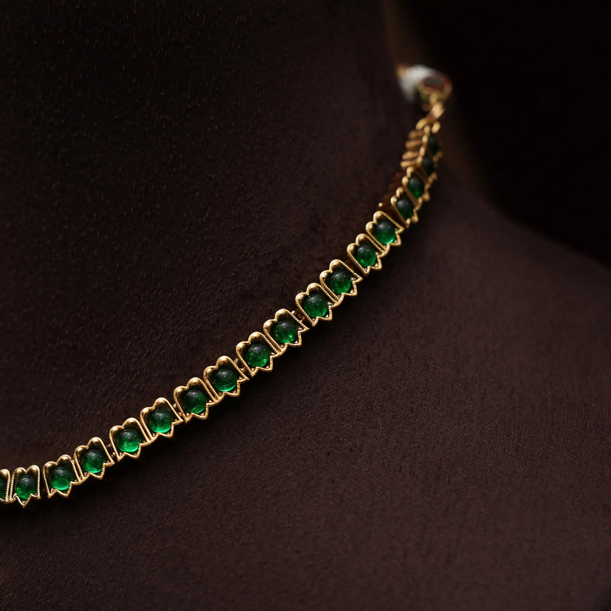 Dutt Antique Necklace - Green