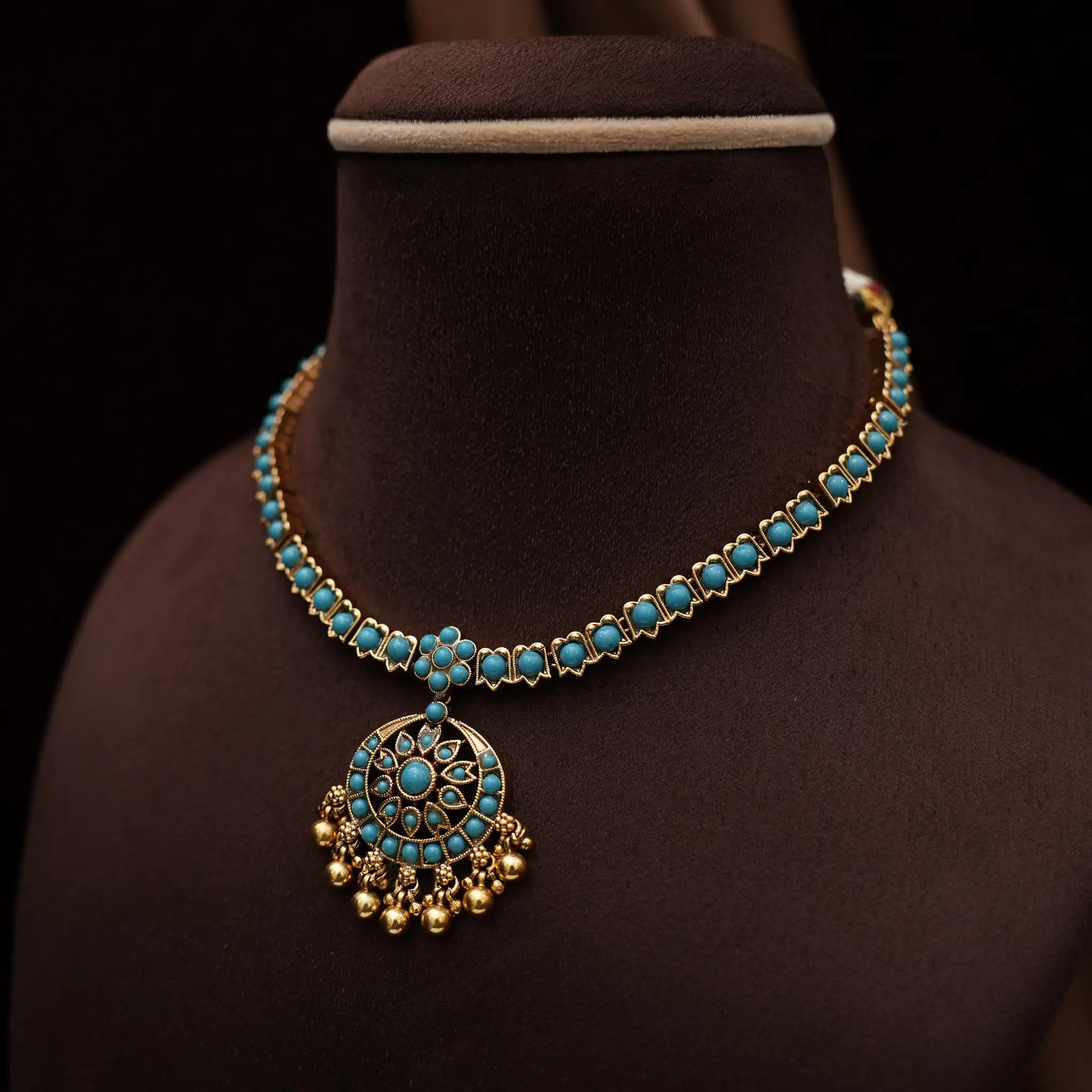 Dutt Antique Necklace - Turquoise