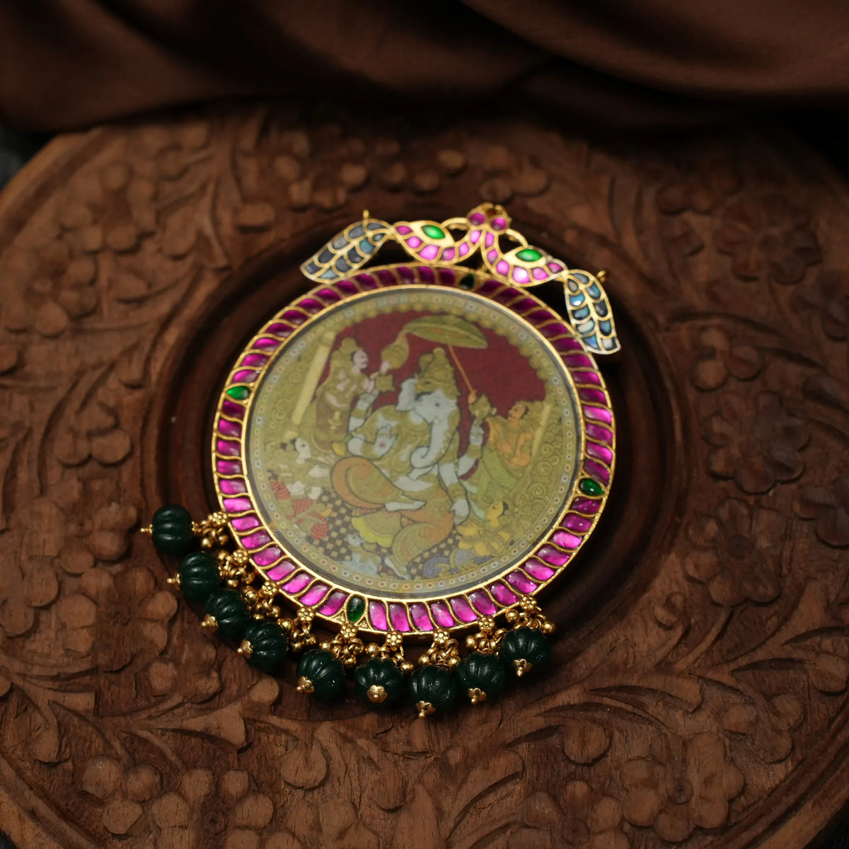 Dvaimaturaya Polki Pendant