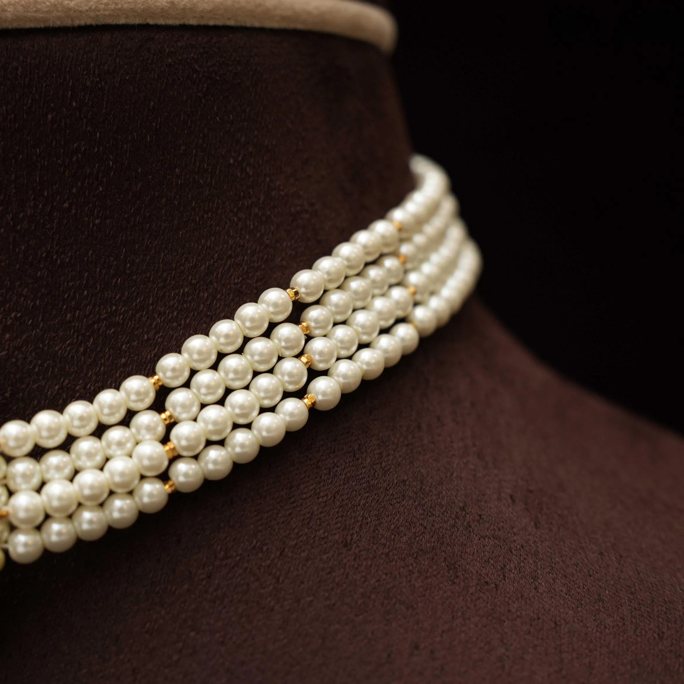 Eijaz Beaded Choker - Red