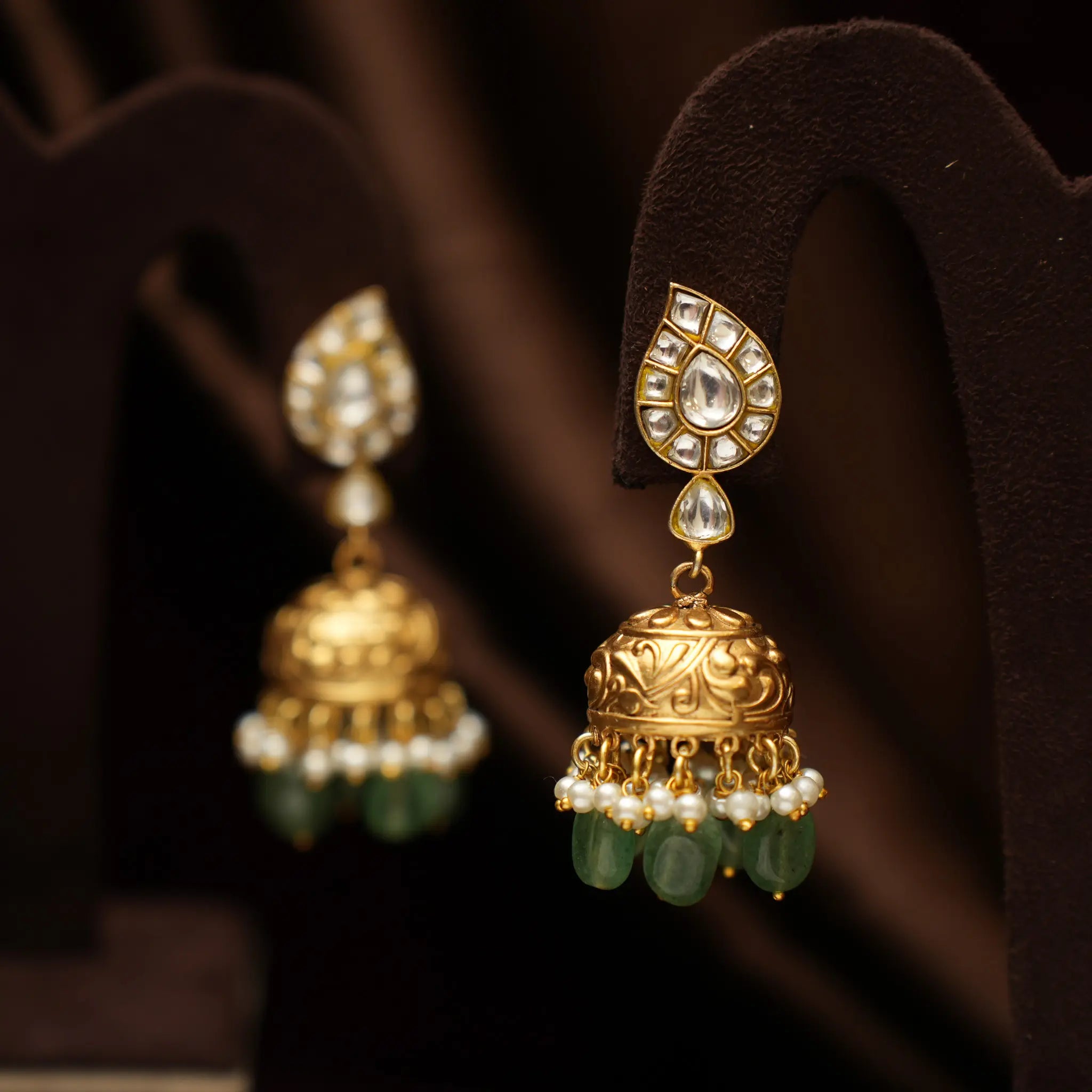 Eila Antique Jhumka Earrings