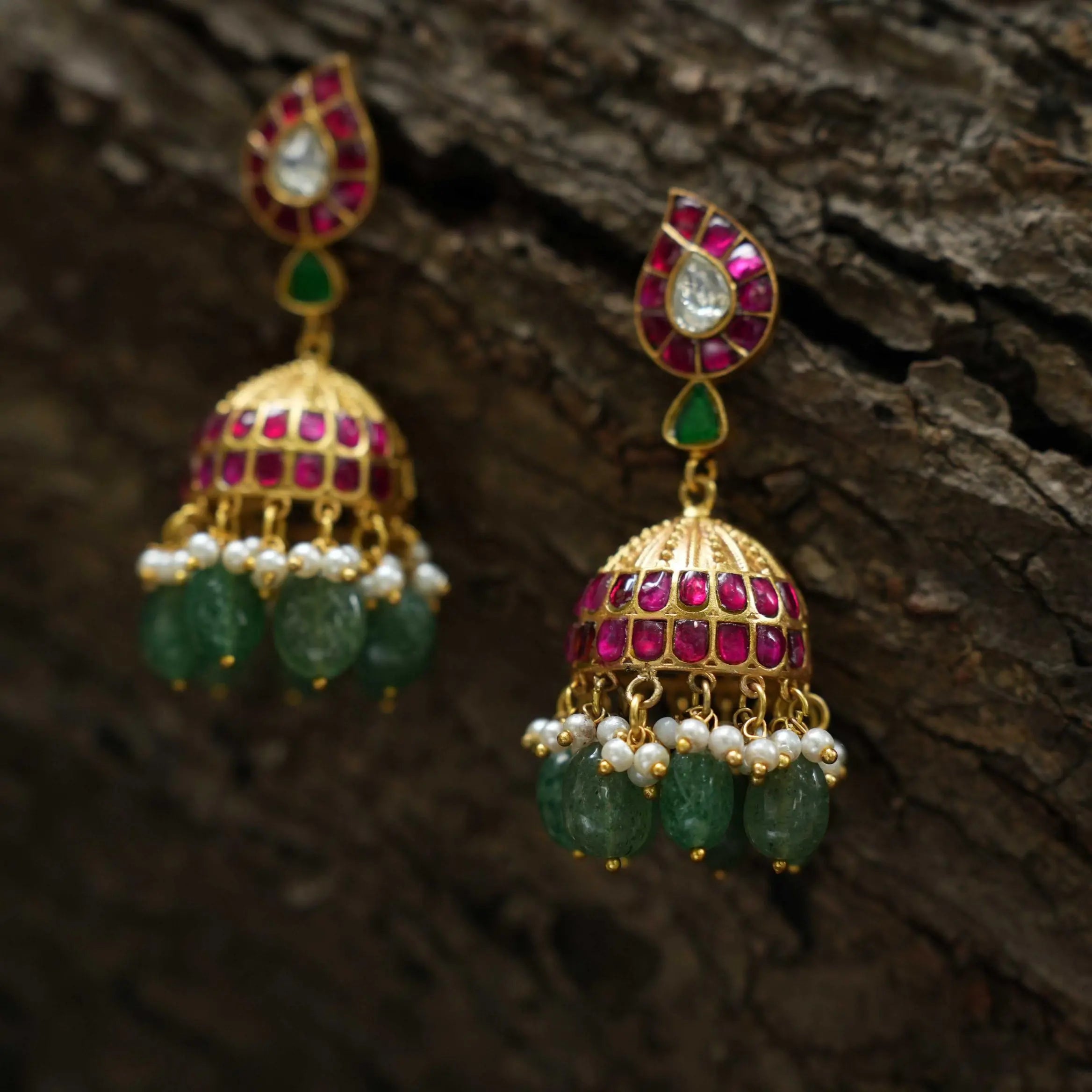 Ekanika Antique Jhumka Earrings