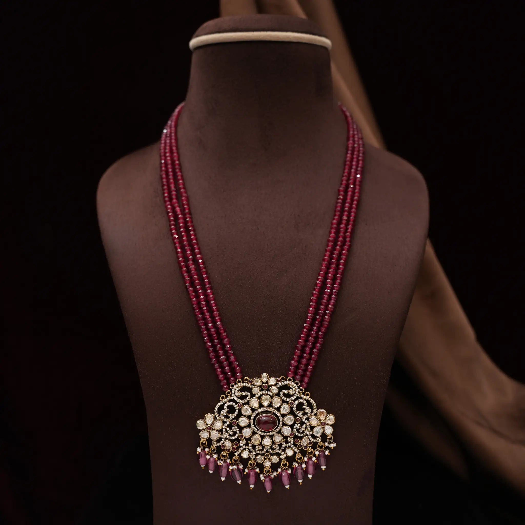 Elena Beaded Victorian Necklace