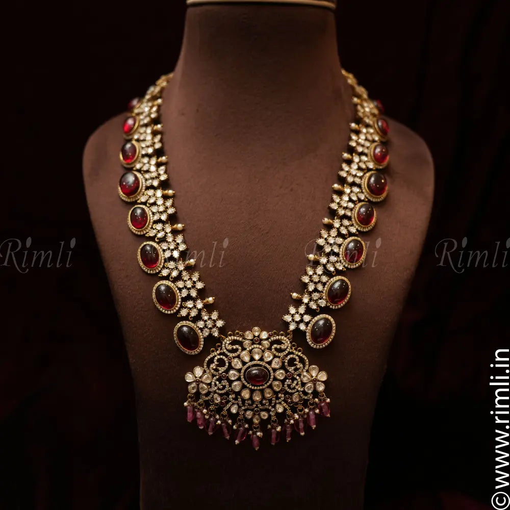 Elena Victorian Polki Necklace - Rimli Boutique