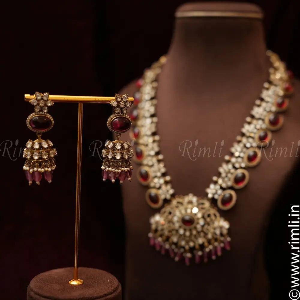 Elena Victorian Polki Necklace - Rimli Boutique