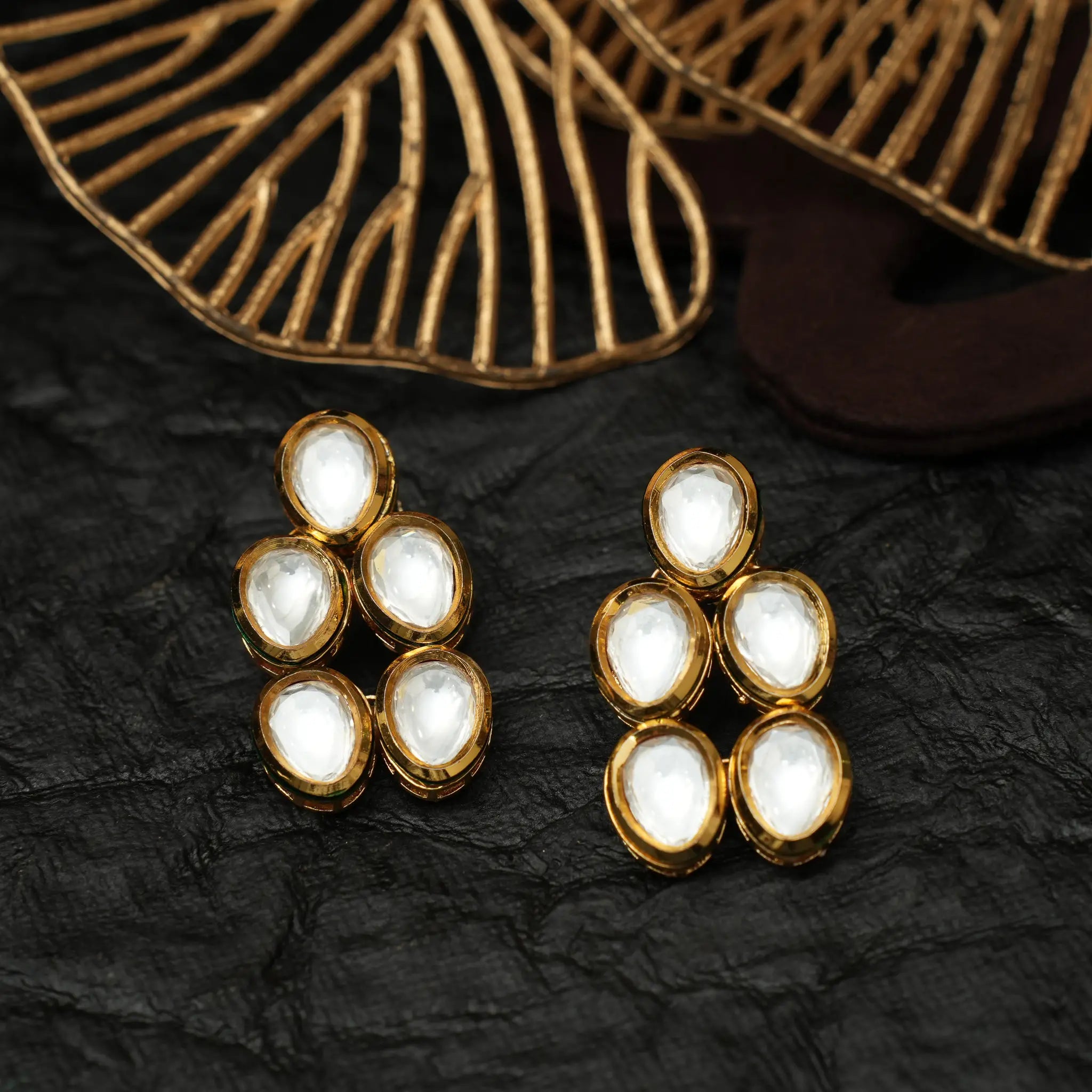 Elias Kundan Earrings