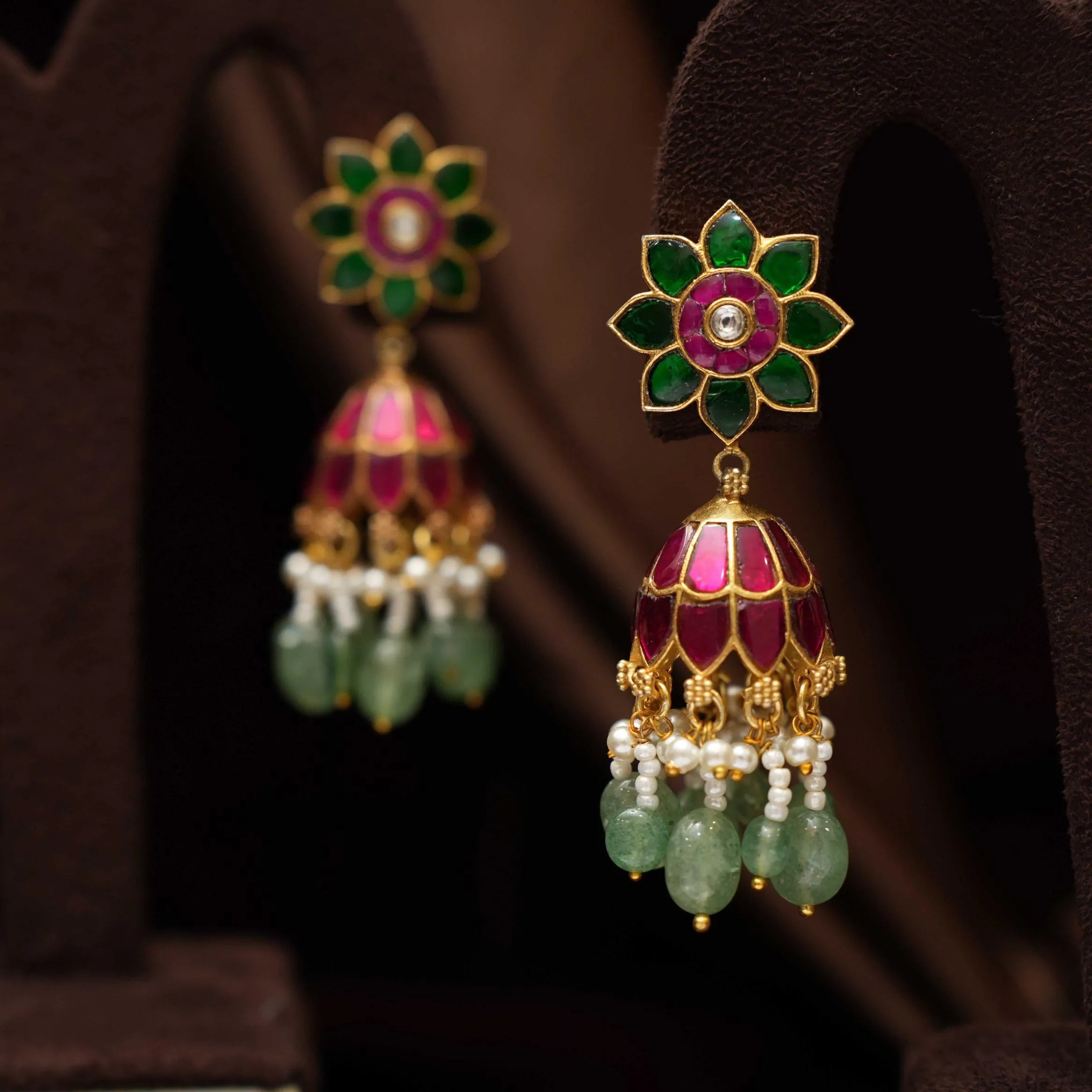 Elina Polki Jhumka Earrings
