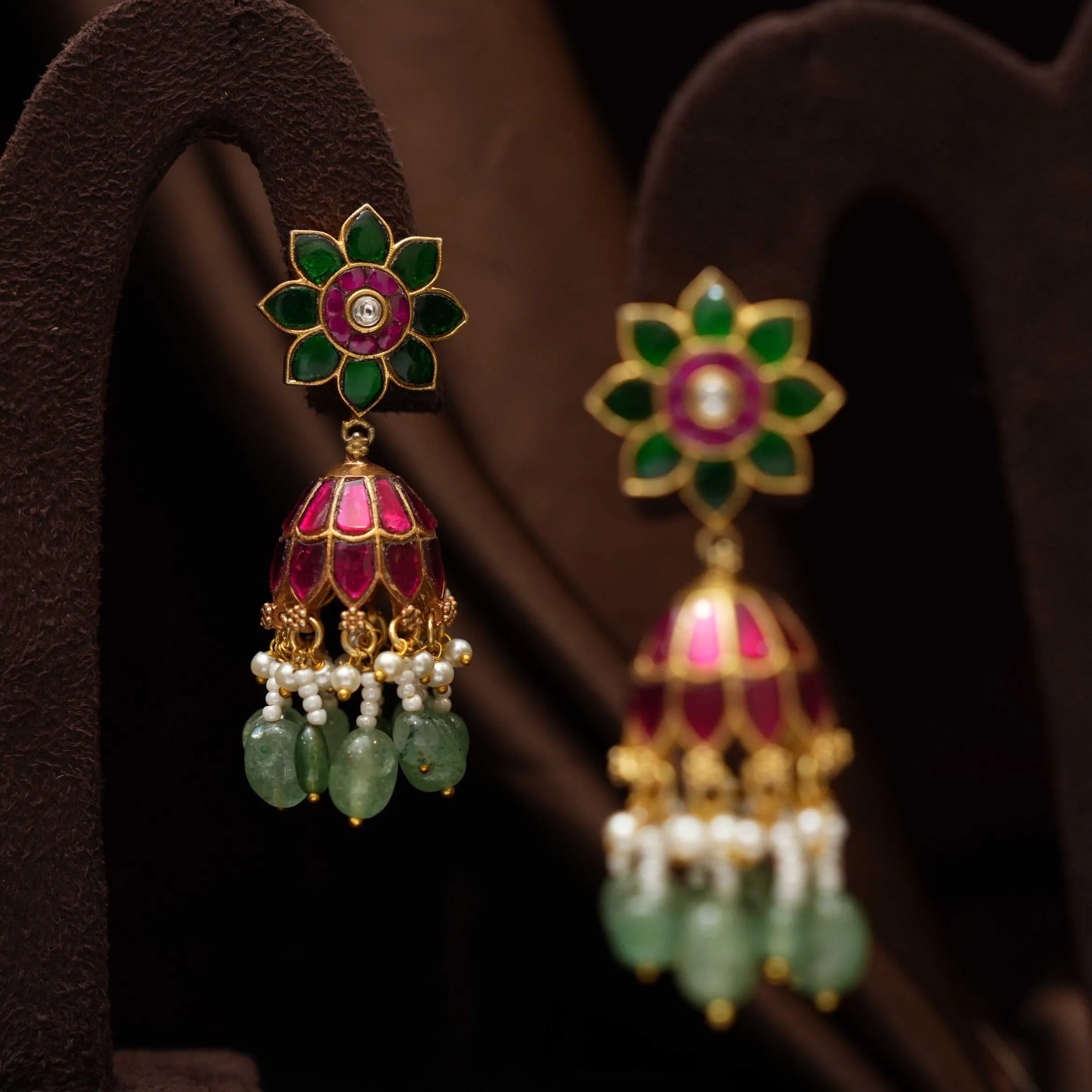 Elina Polki Jhumka Earrings