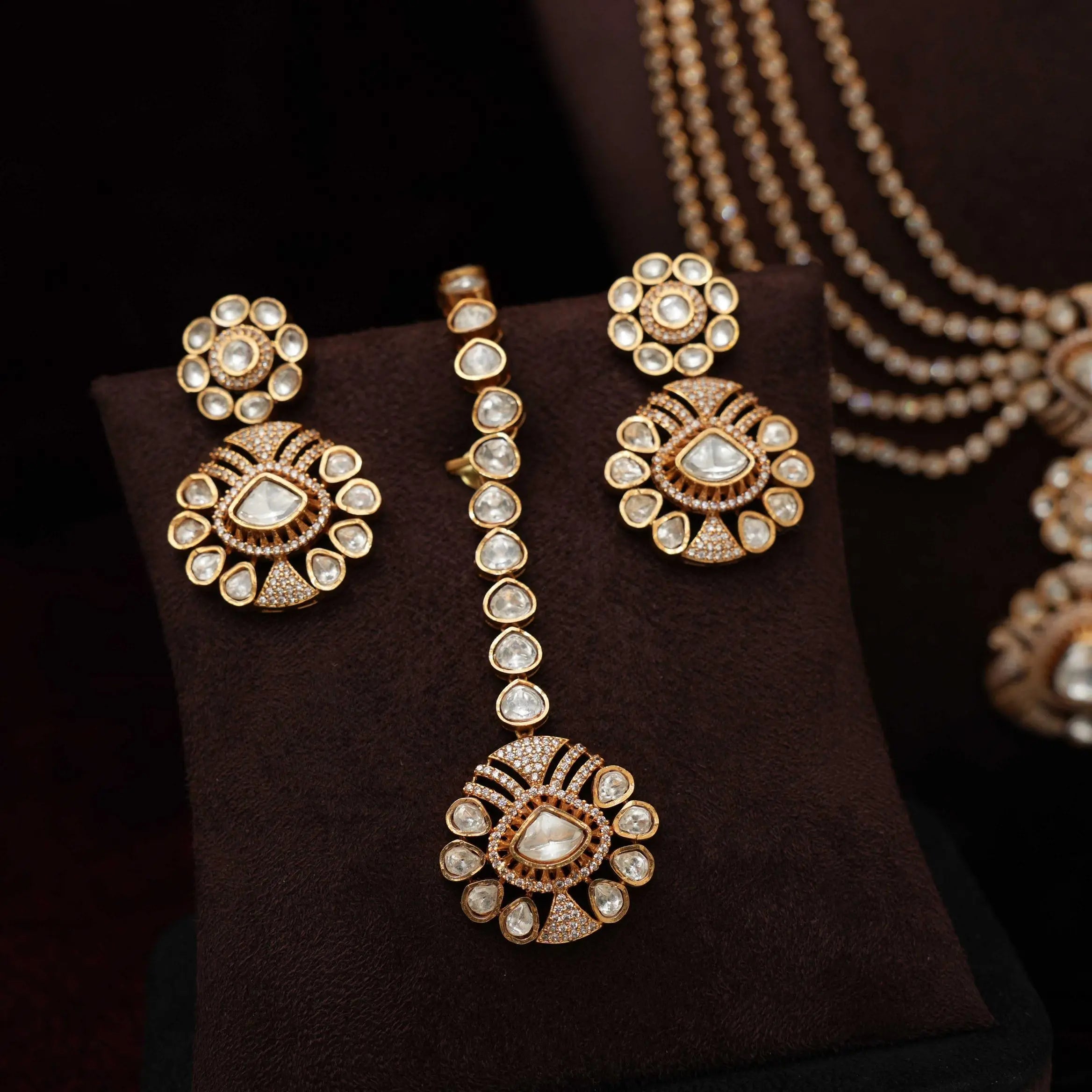 Elisha Layered Polki Necklace