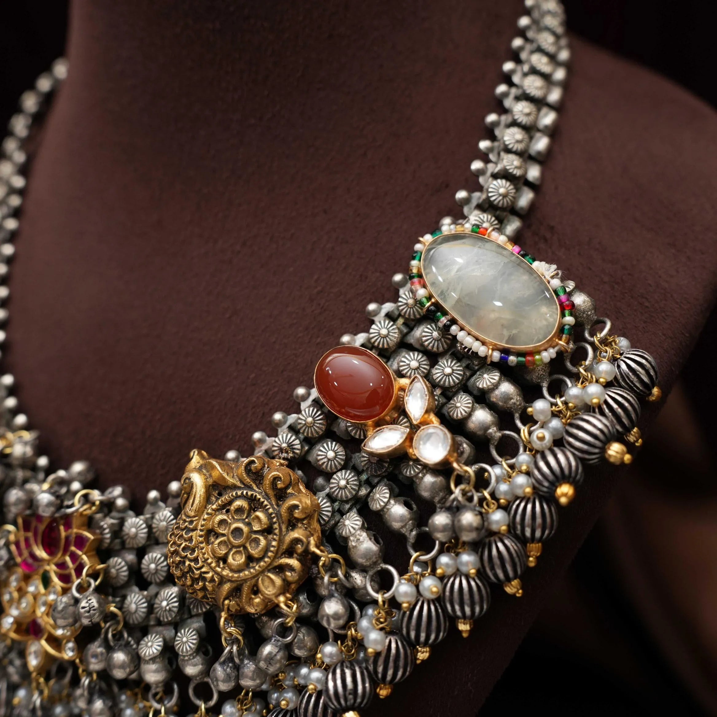 Eshani Antique Dual Tone Necklace - Sri