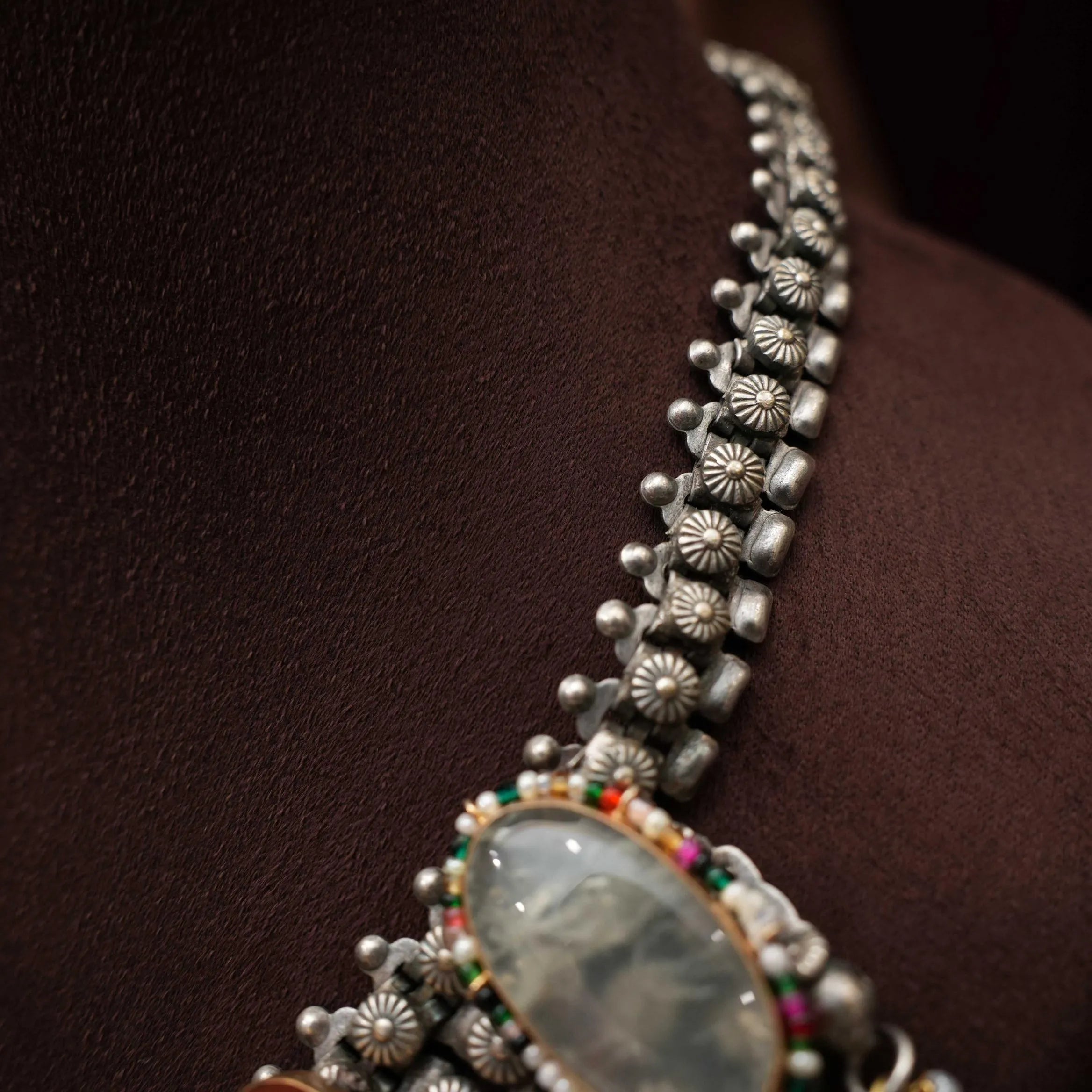 Eshani Antique Dual Tone Necklace - Sri