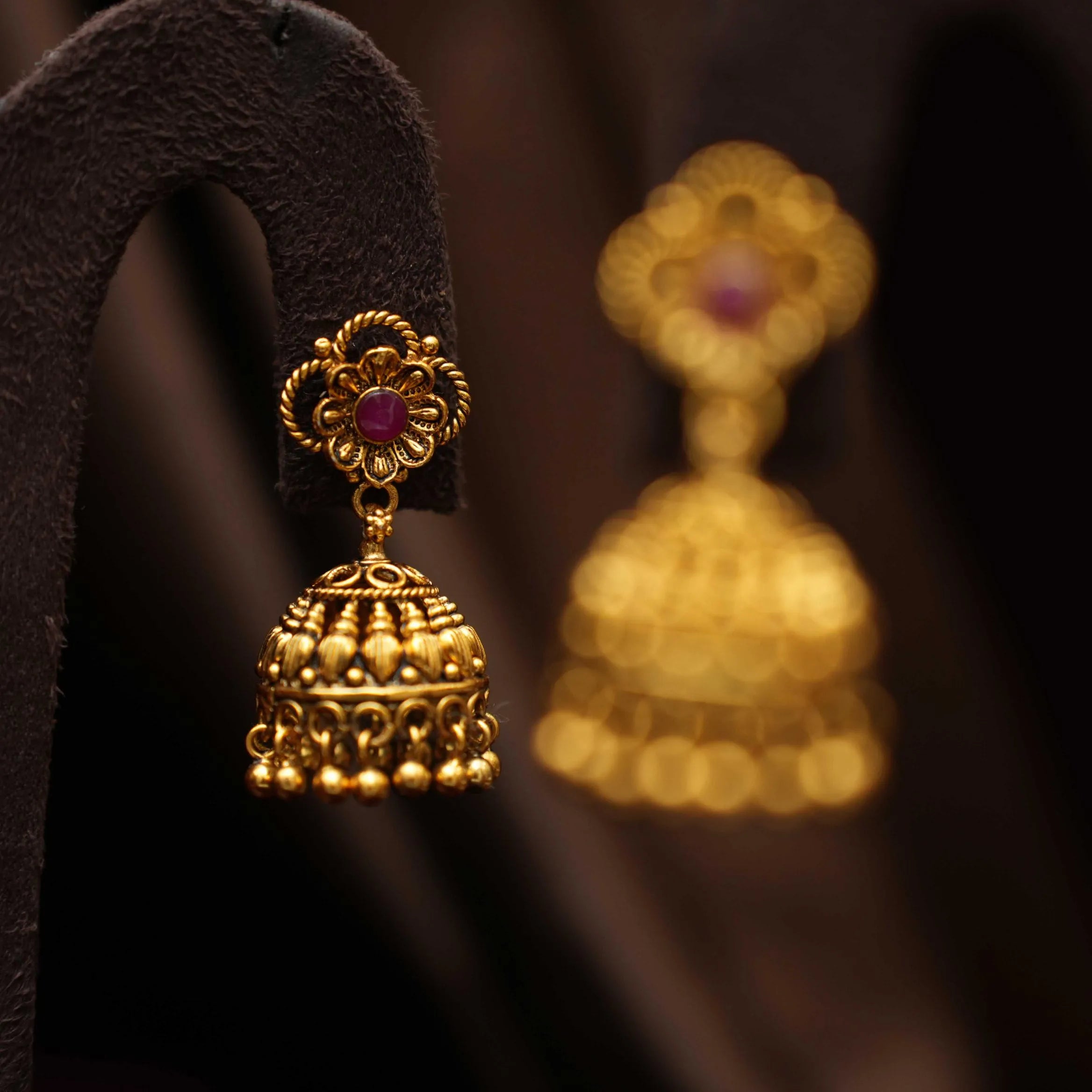 Eshita Silver Jhumka Earrings