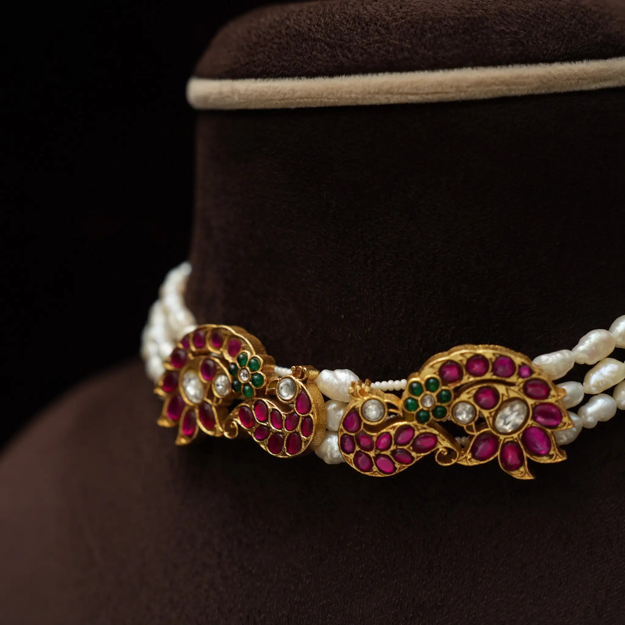 Eshitha Pearl Polki Choker