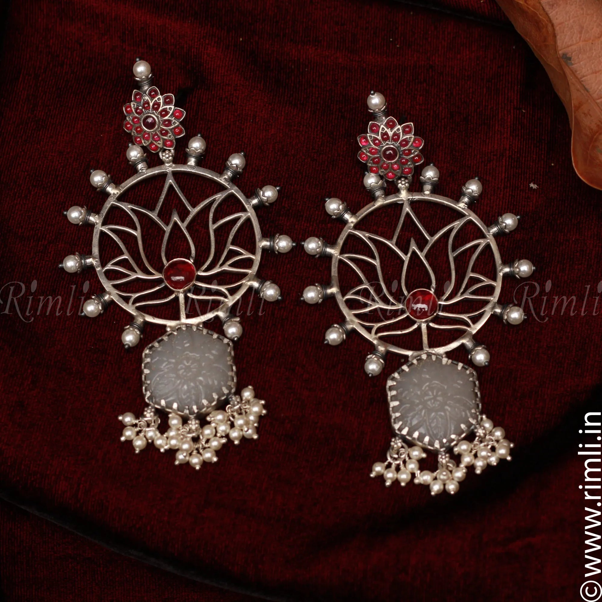 Ethnic Lotus Earring - Rimli Boutique