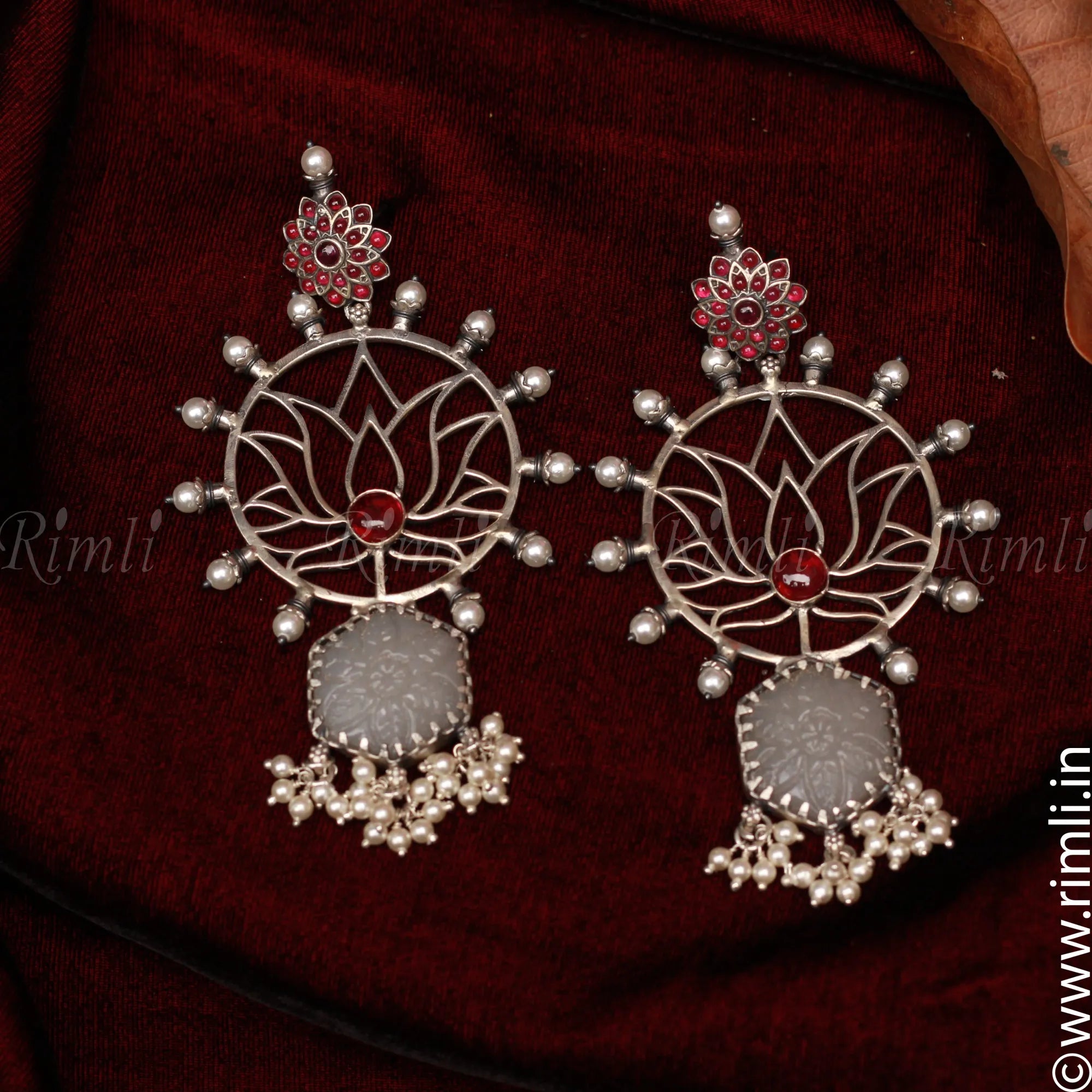 Ethnic Lotus Earring - Rimli Boutique