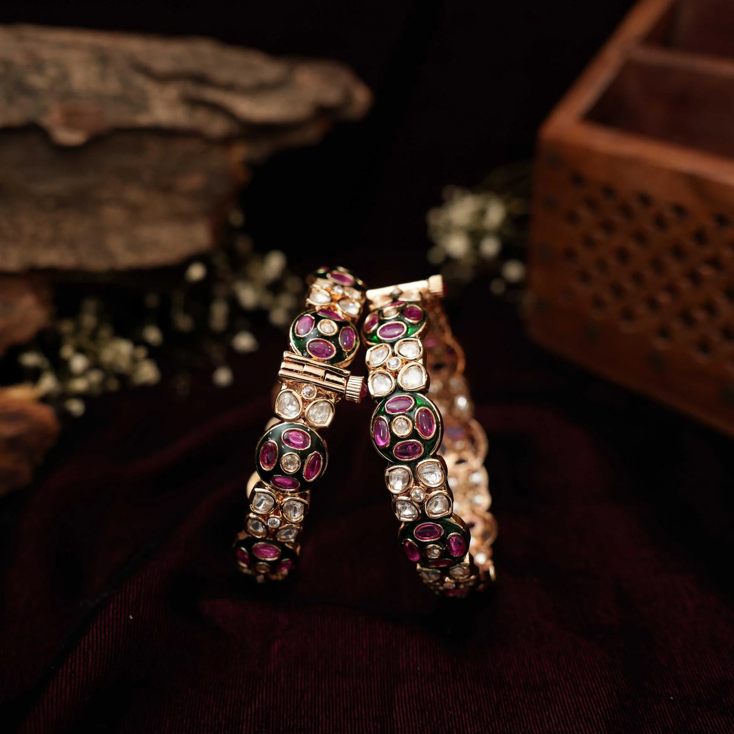 Faleesha Polki Bangles
