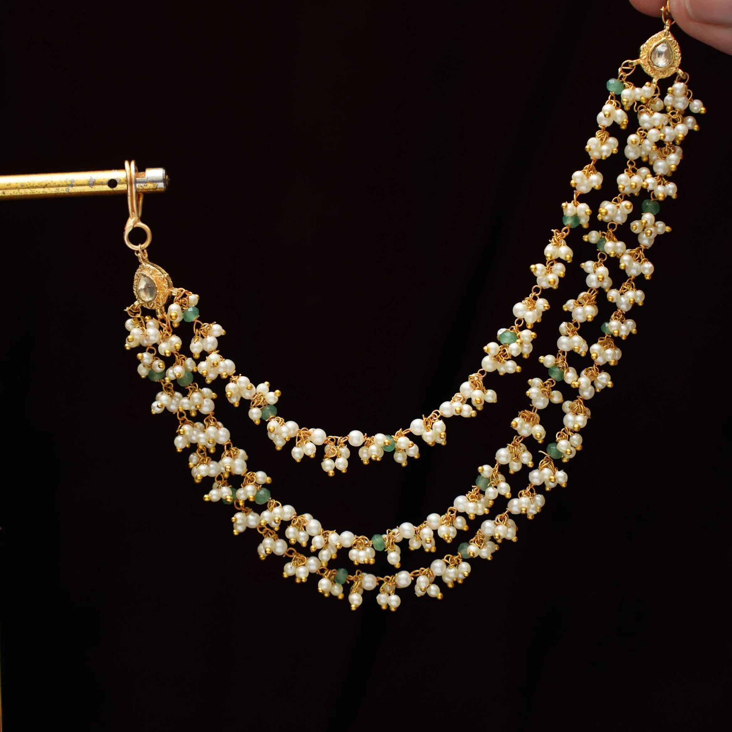 Faleesha Polki Ear Chain