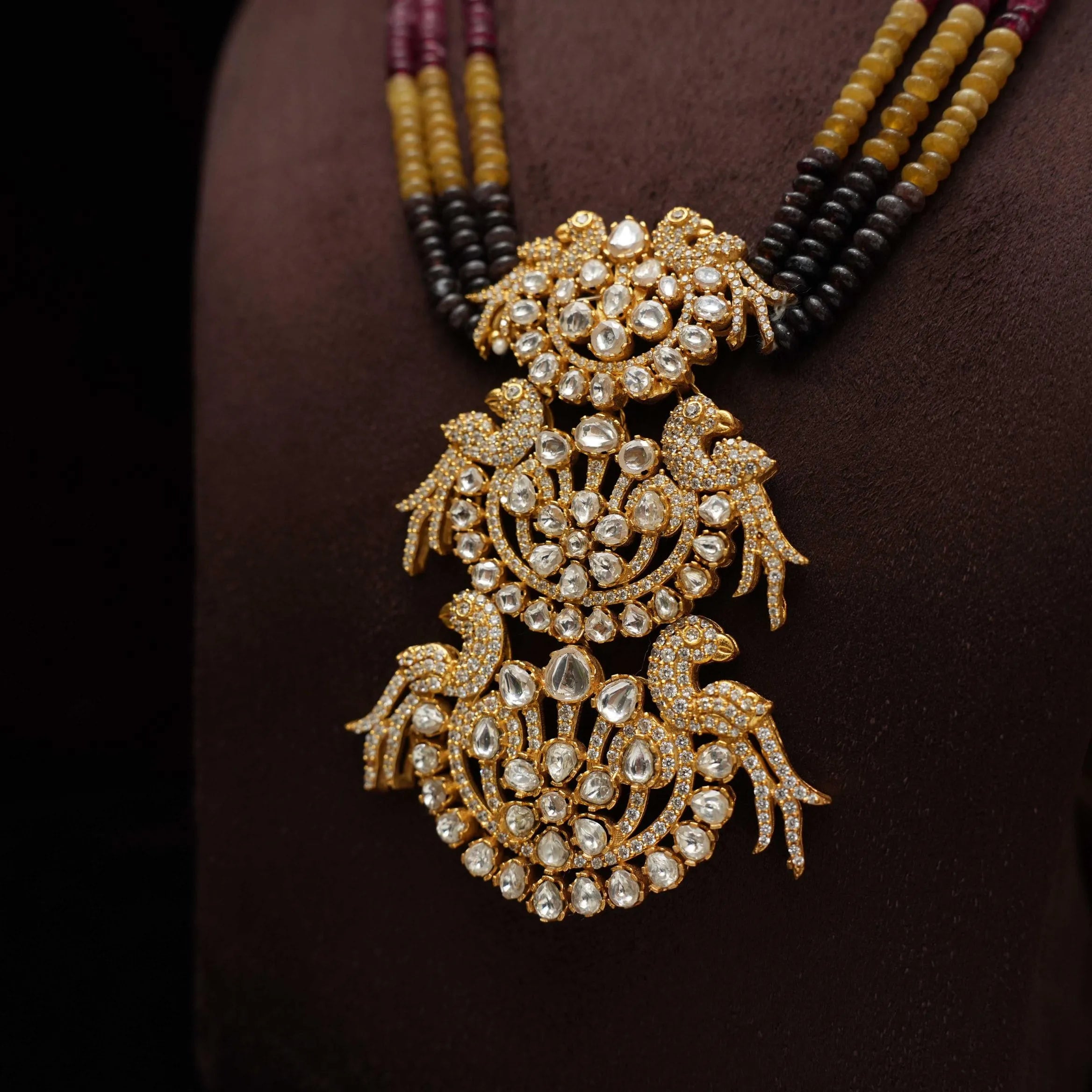 Faria Polki Beaded Necklace