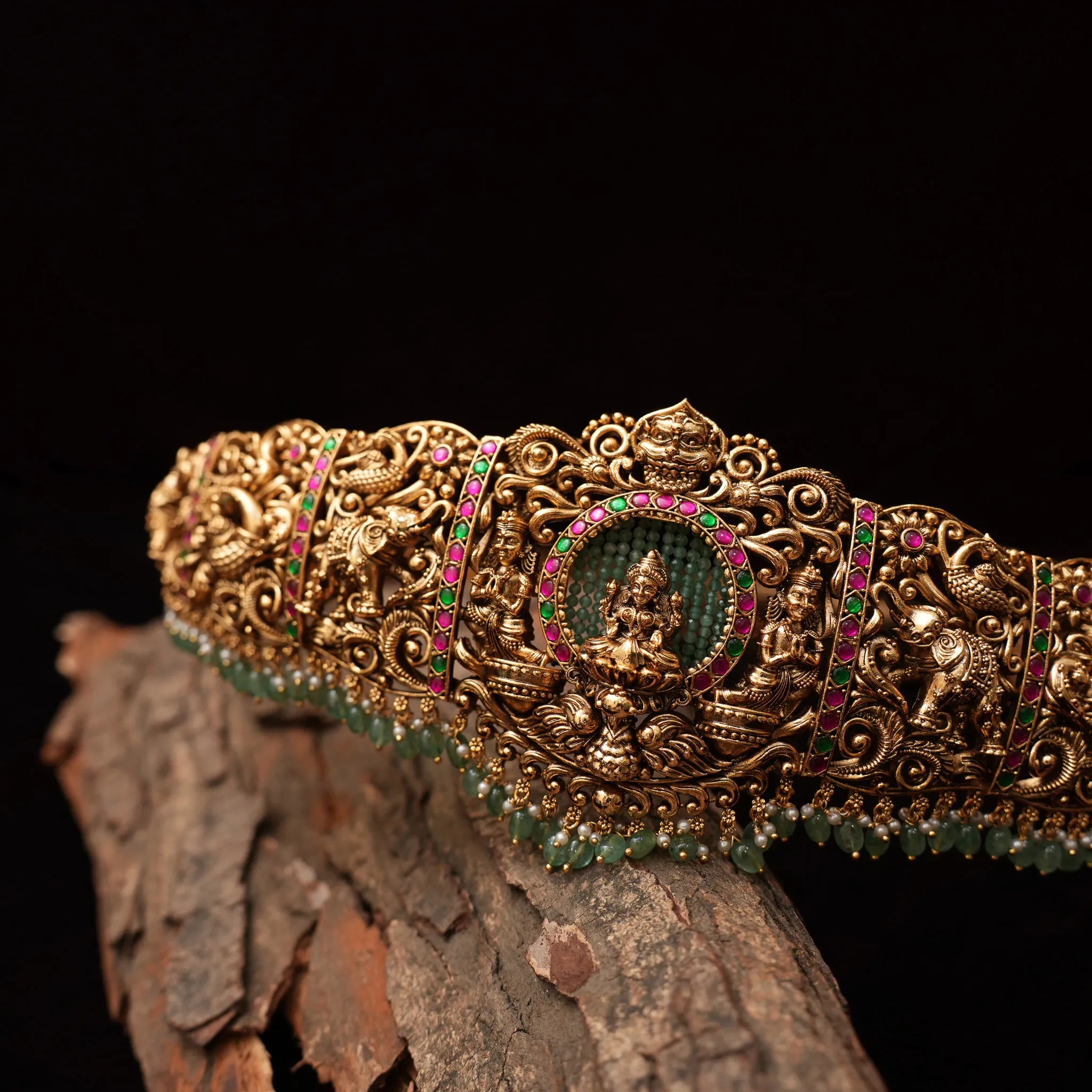 Finnika Antique Hip Belt - Red & Green