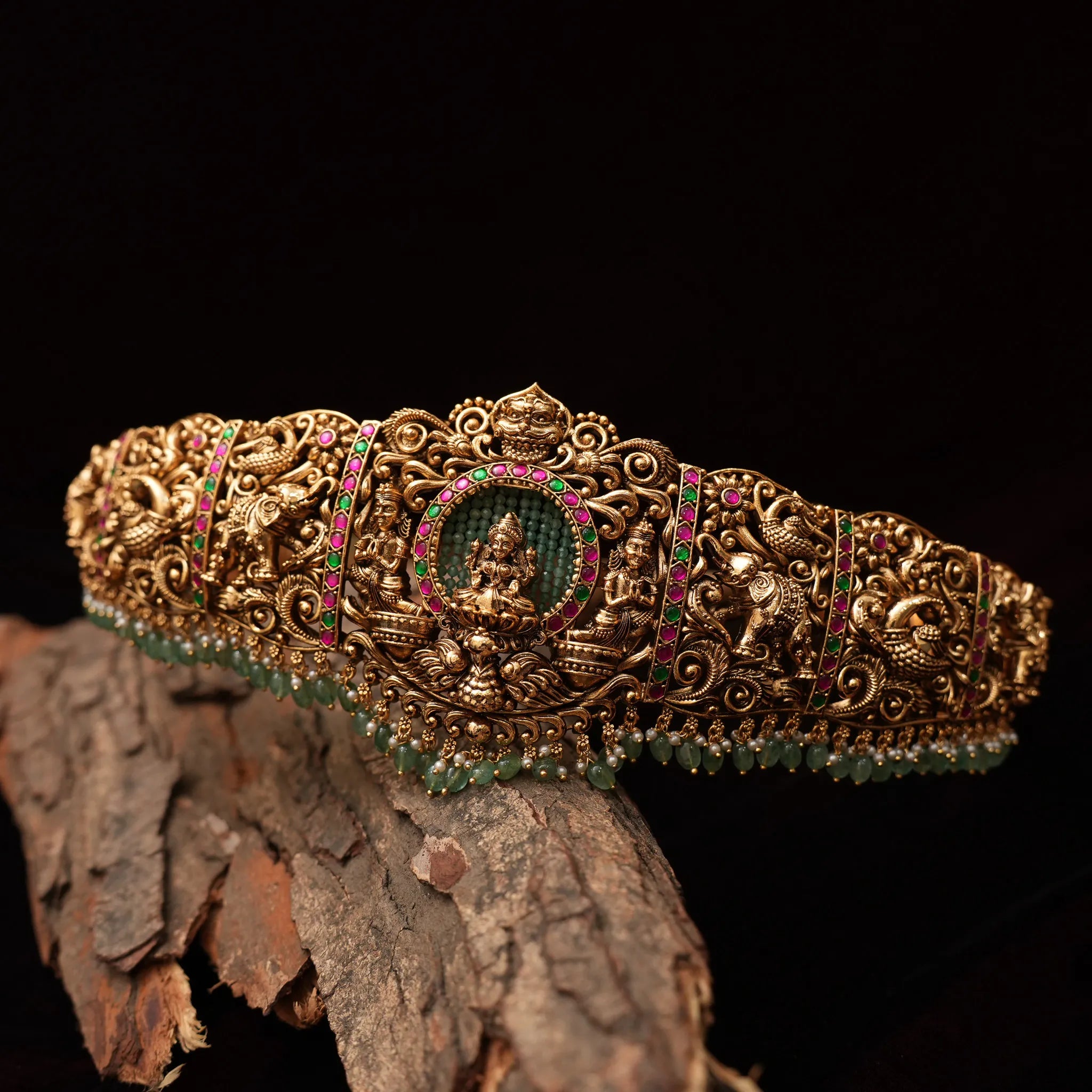 Finnika Antique Hip Belt - Red & Green