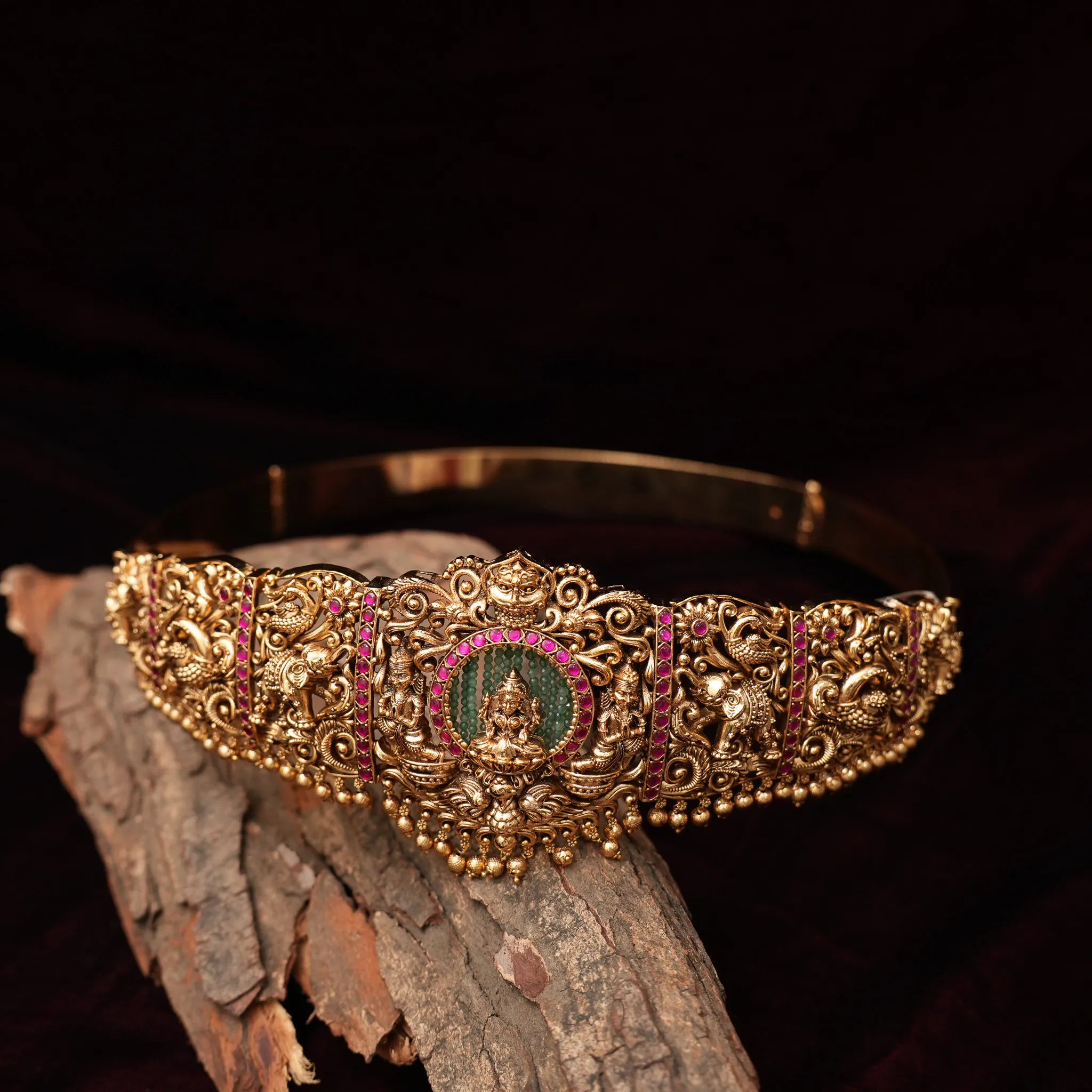 Finnika Antique Hip Belt - Ruby Pink