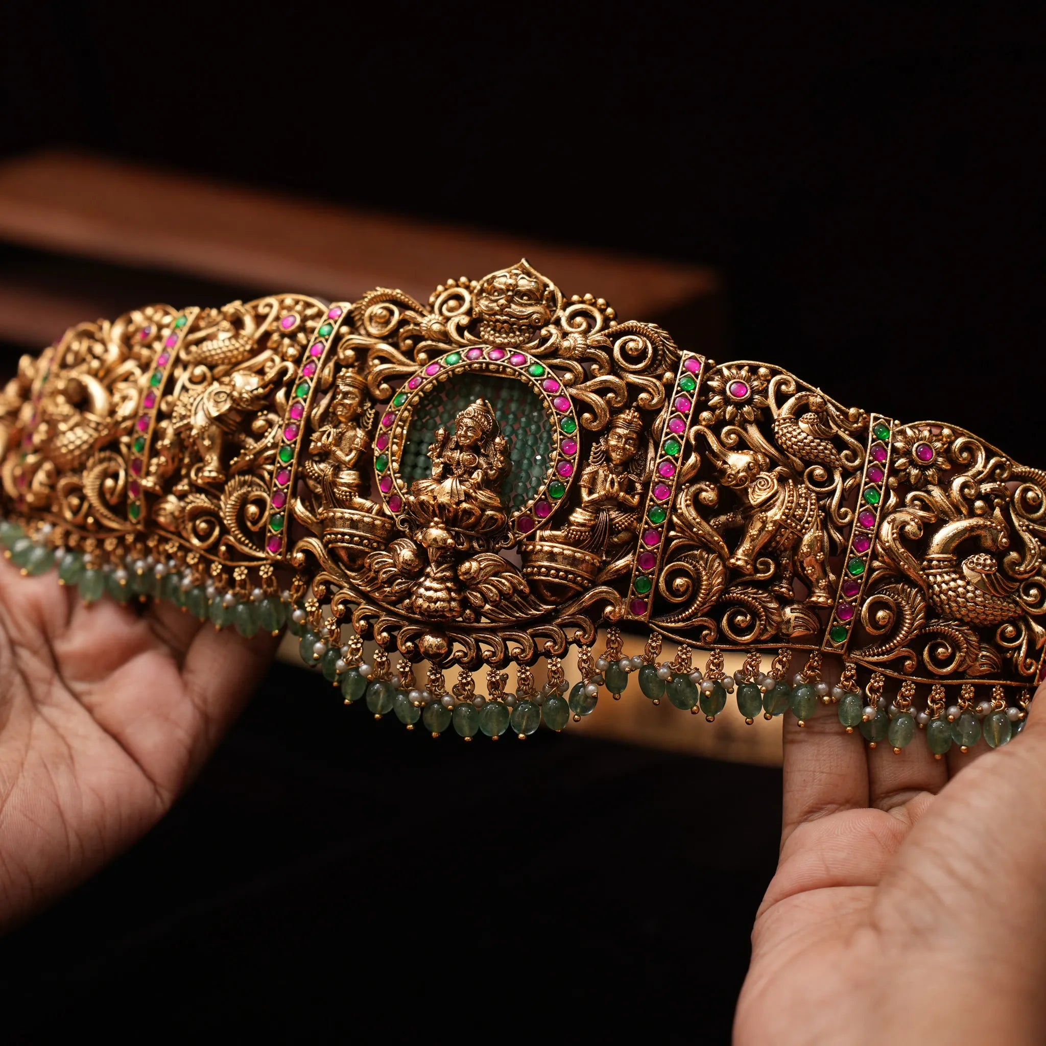 Finnika Antique Hip Belt - Red & Green