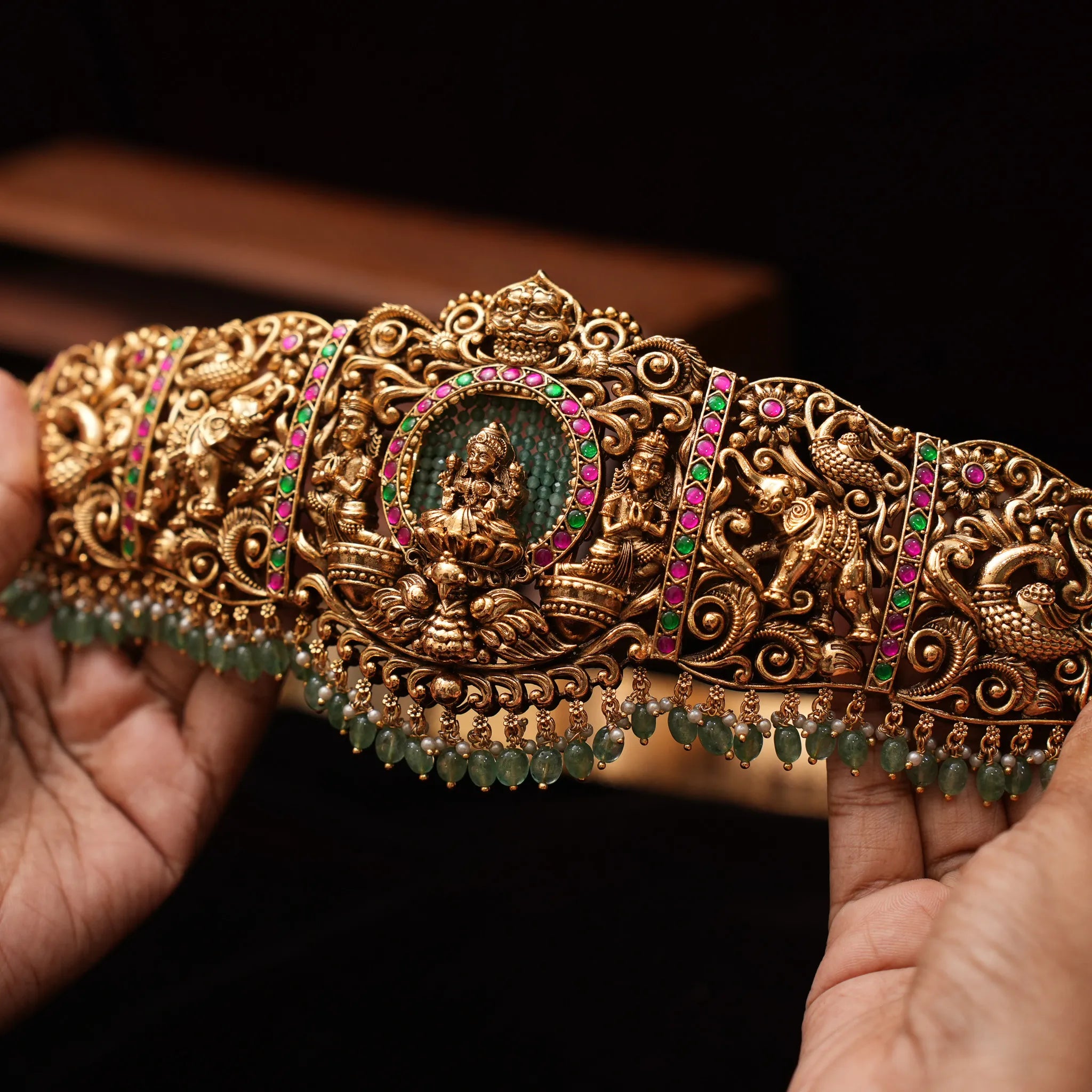 Finnika Antique Hip Belt - Red & Green