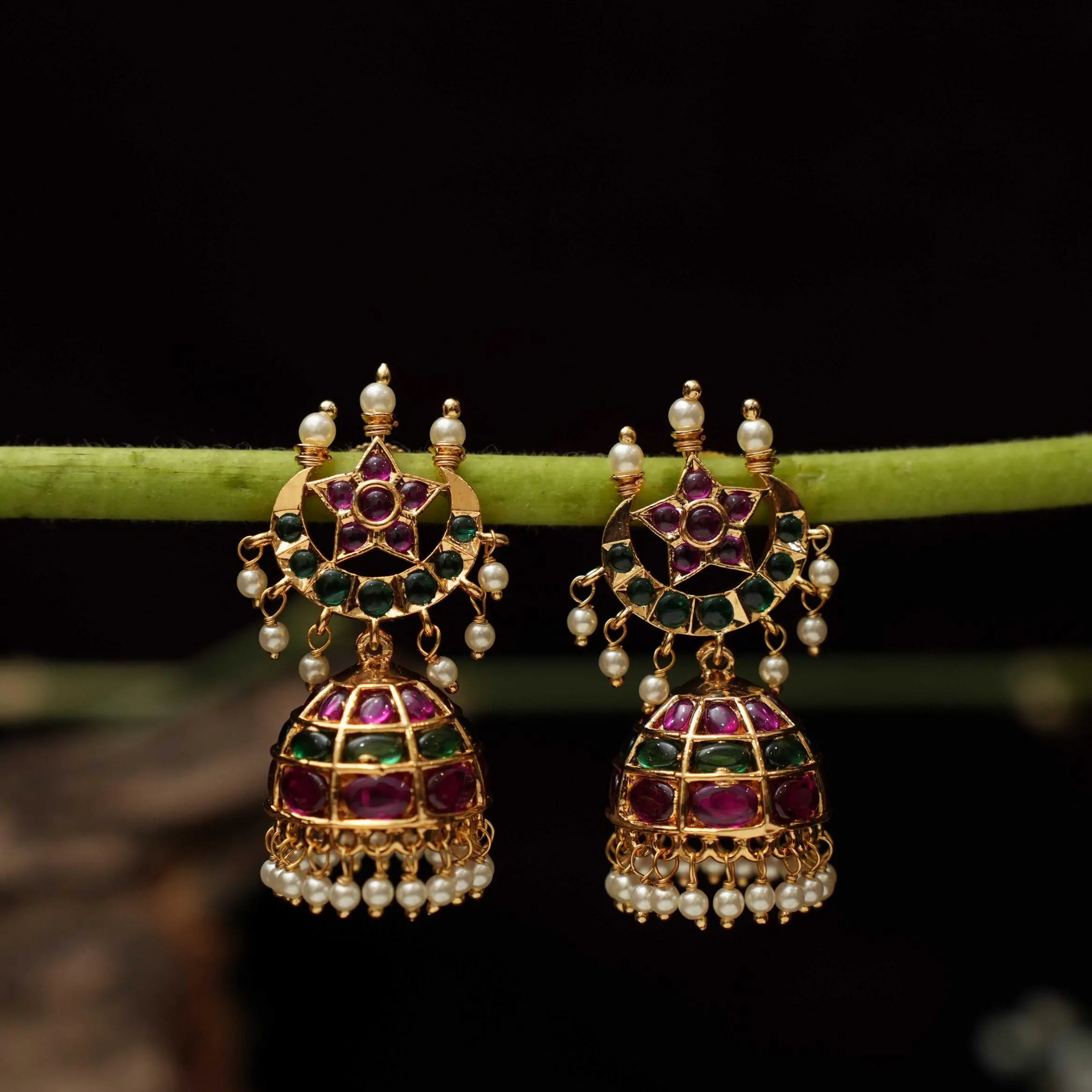 Fiona Antique Jhumka Earrings