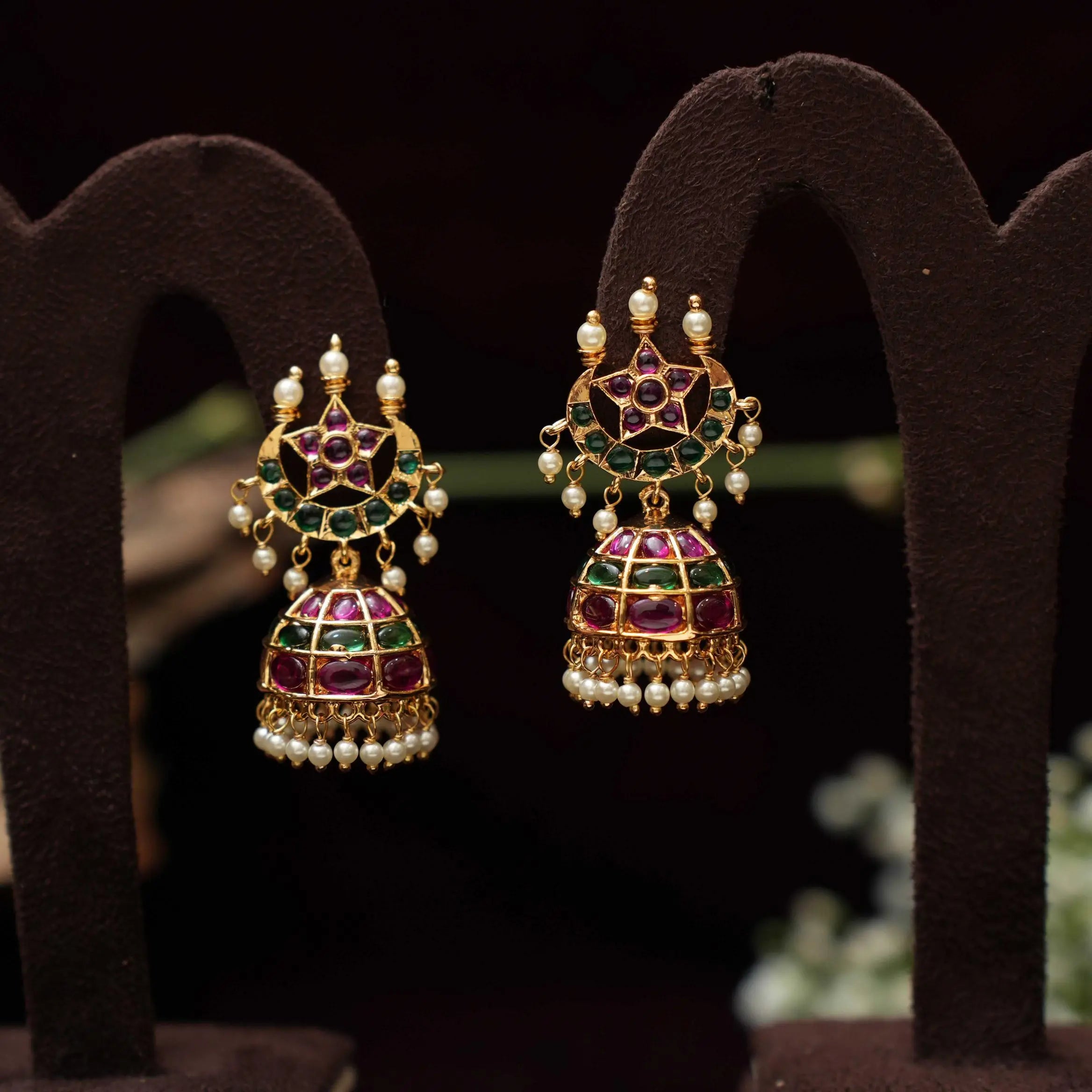 Fiona Antique Jhumka Earrings