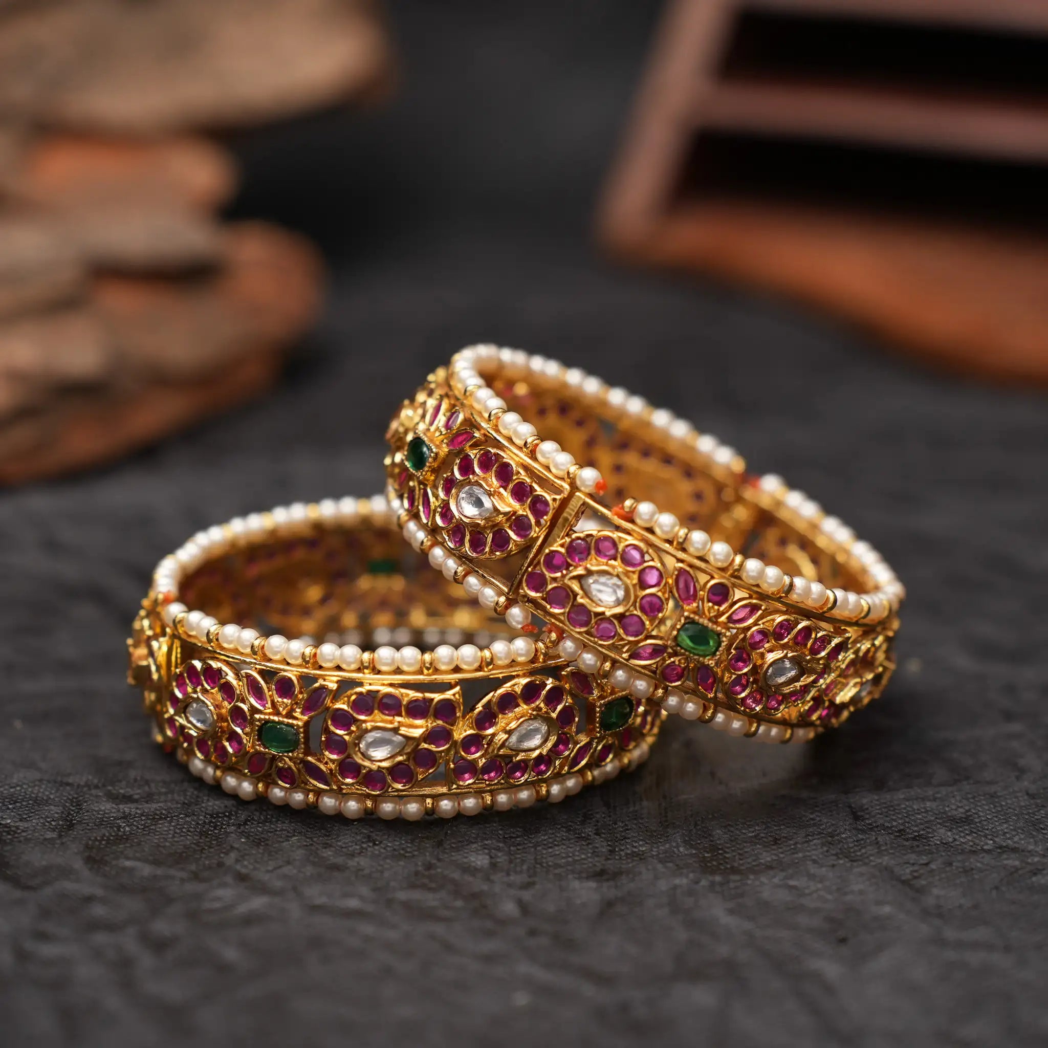 Gahana Polki Bangles