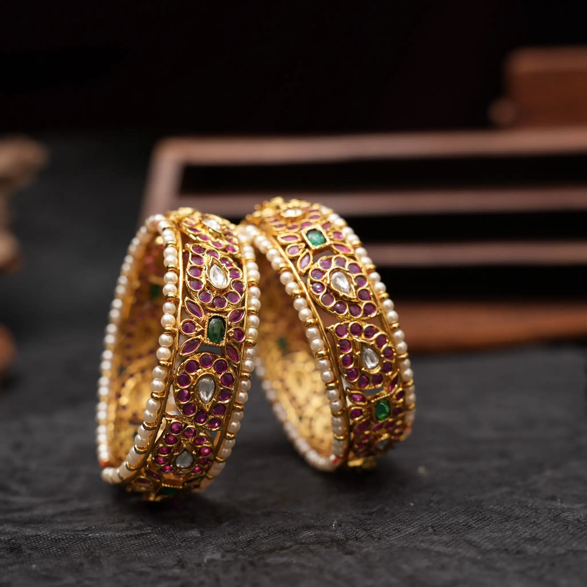 Gahana Polki Bangles