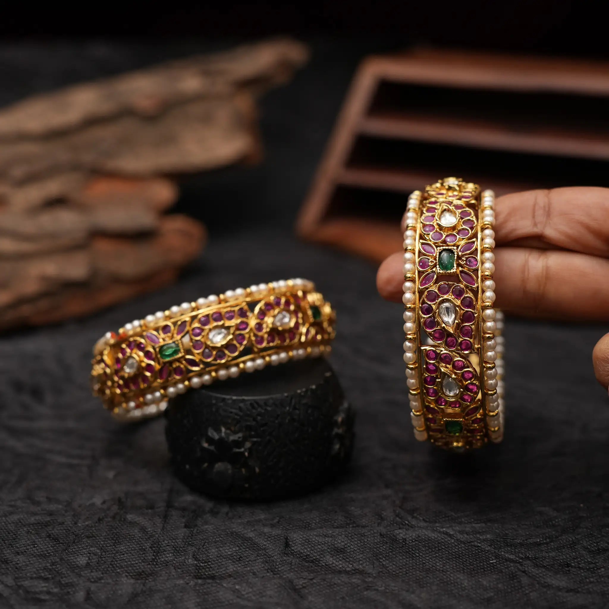 Gahana Polki Bangles
