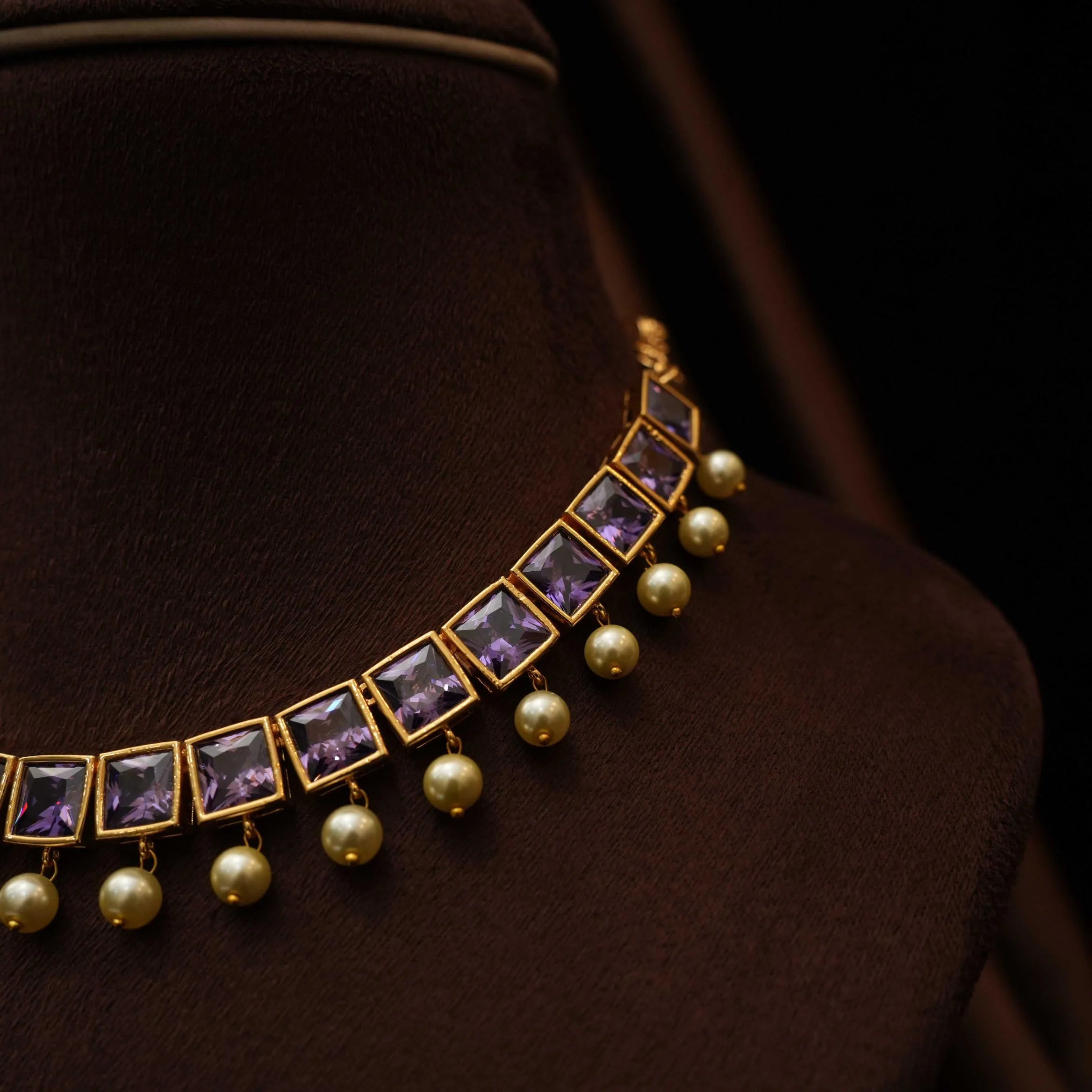 Gamya Antique Necklace - Purple