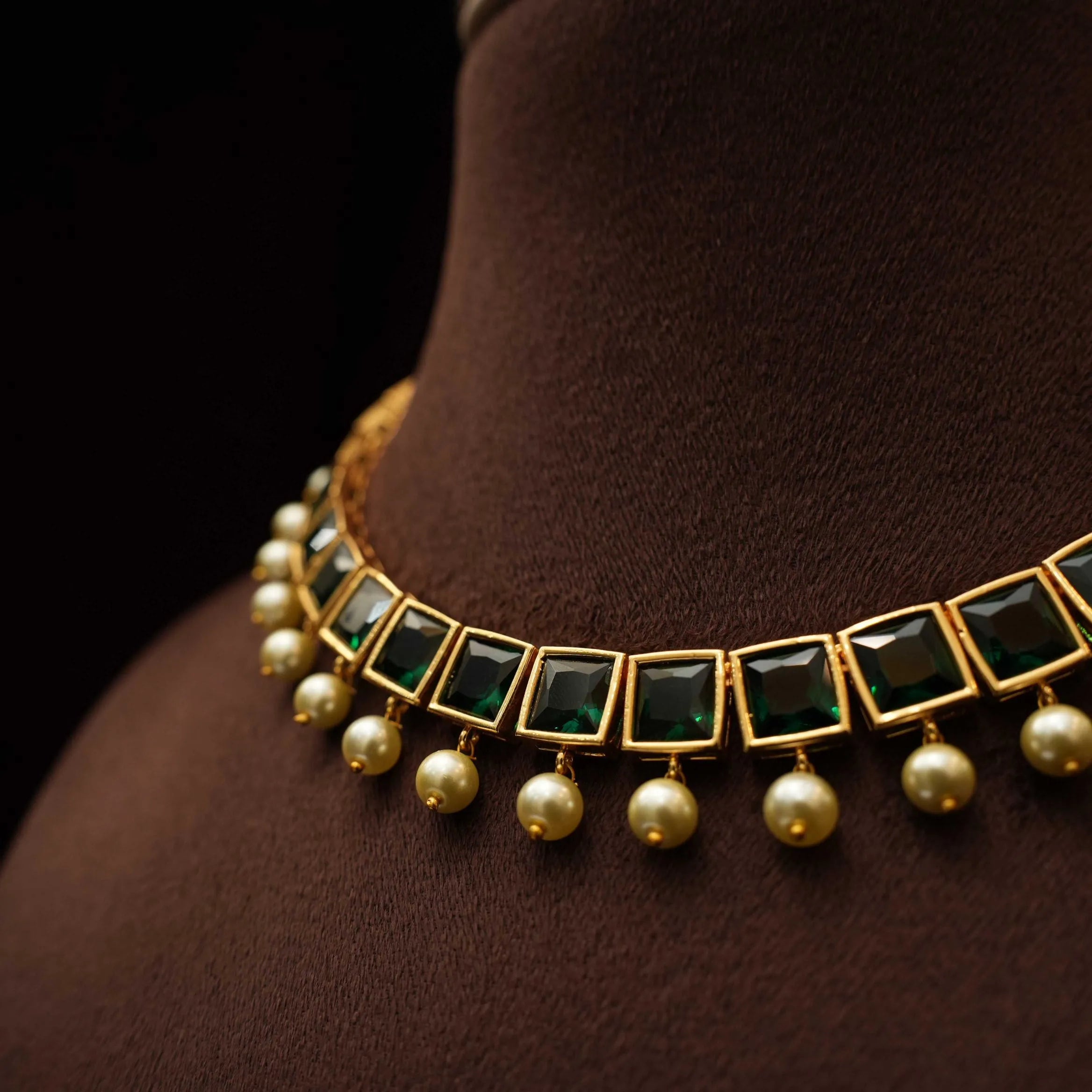 Gamya Antique Necklace - Green