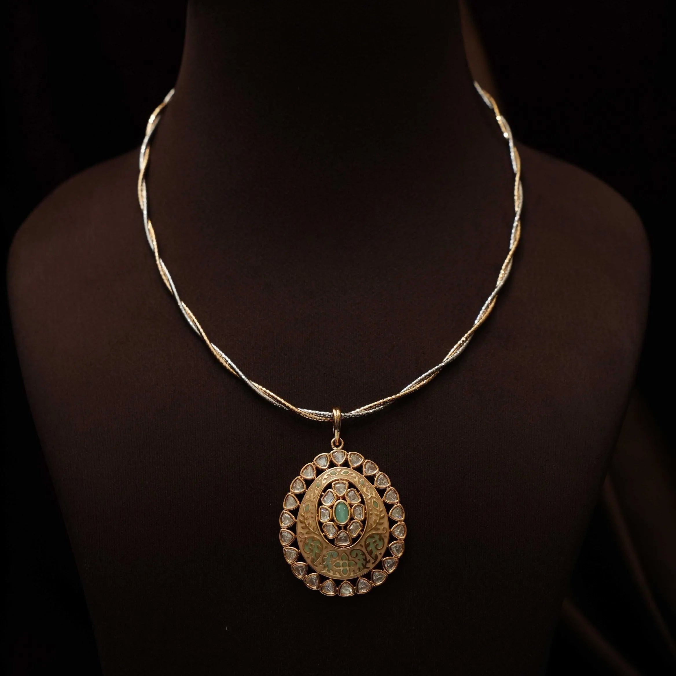 Gandini Zircon Hasli Necklace