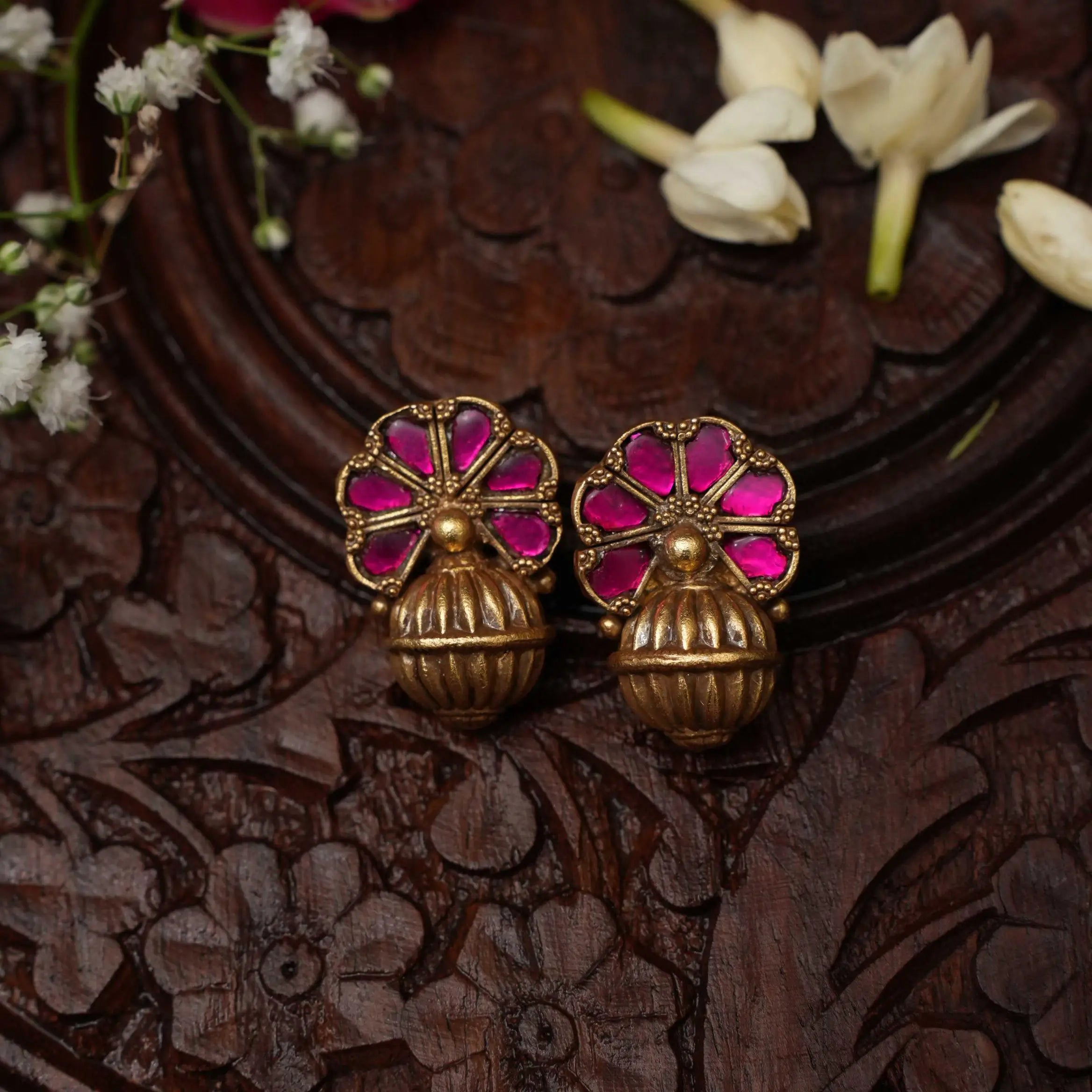 Ganga Silver Ear Stud