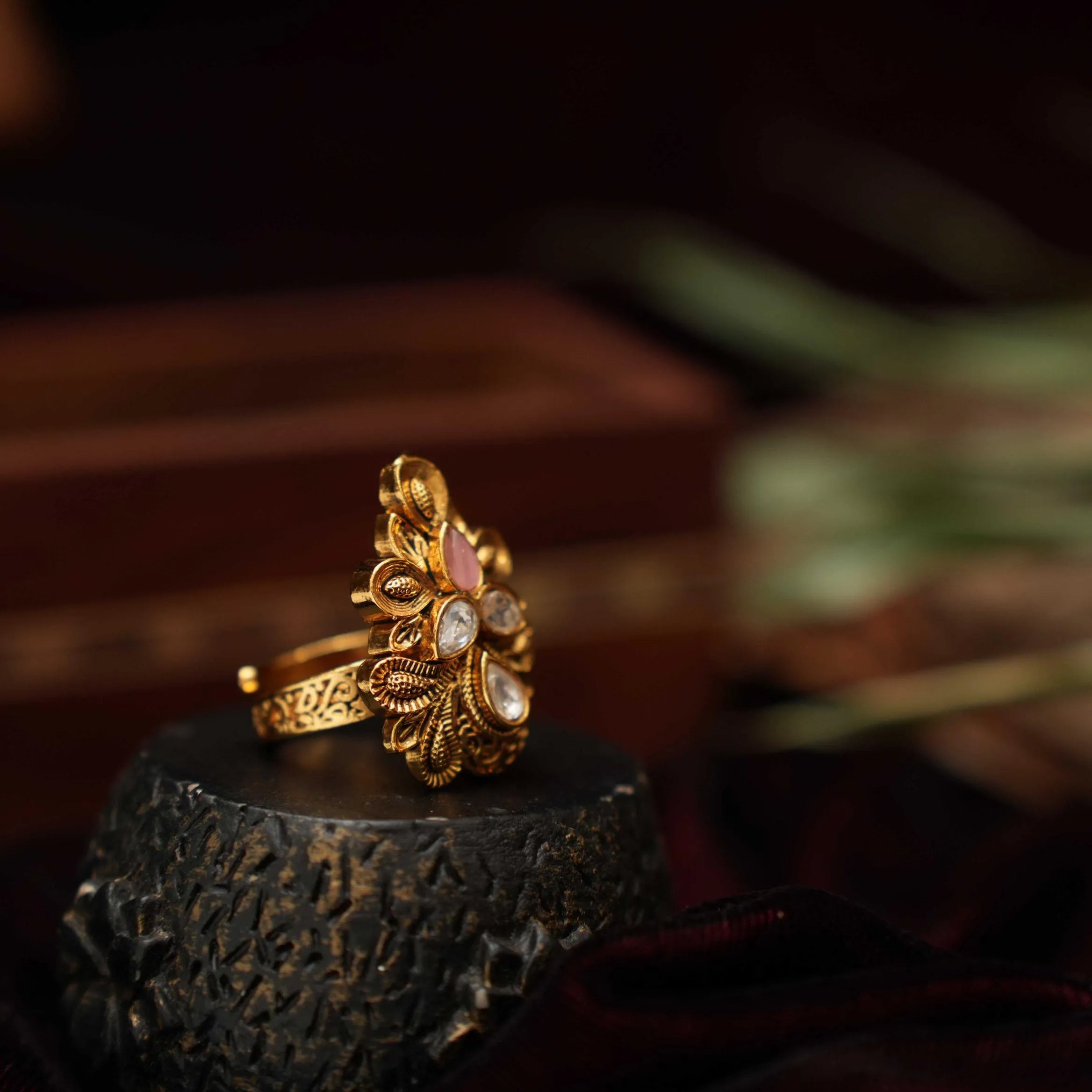 Ganika Antique Ring - Pastel Pink