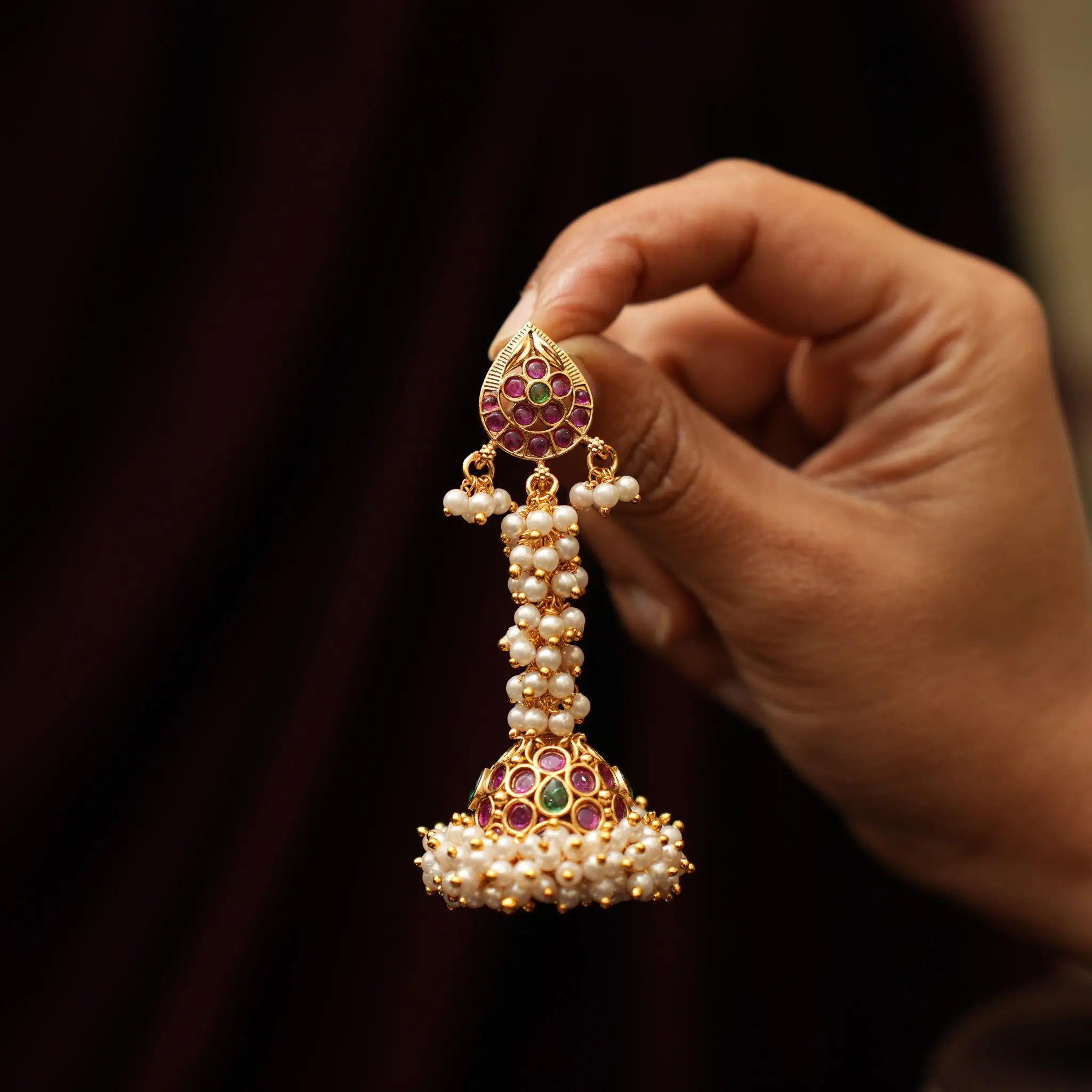 Gauri Antique Jhumka Earrings