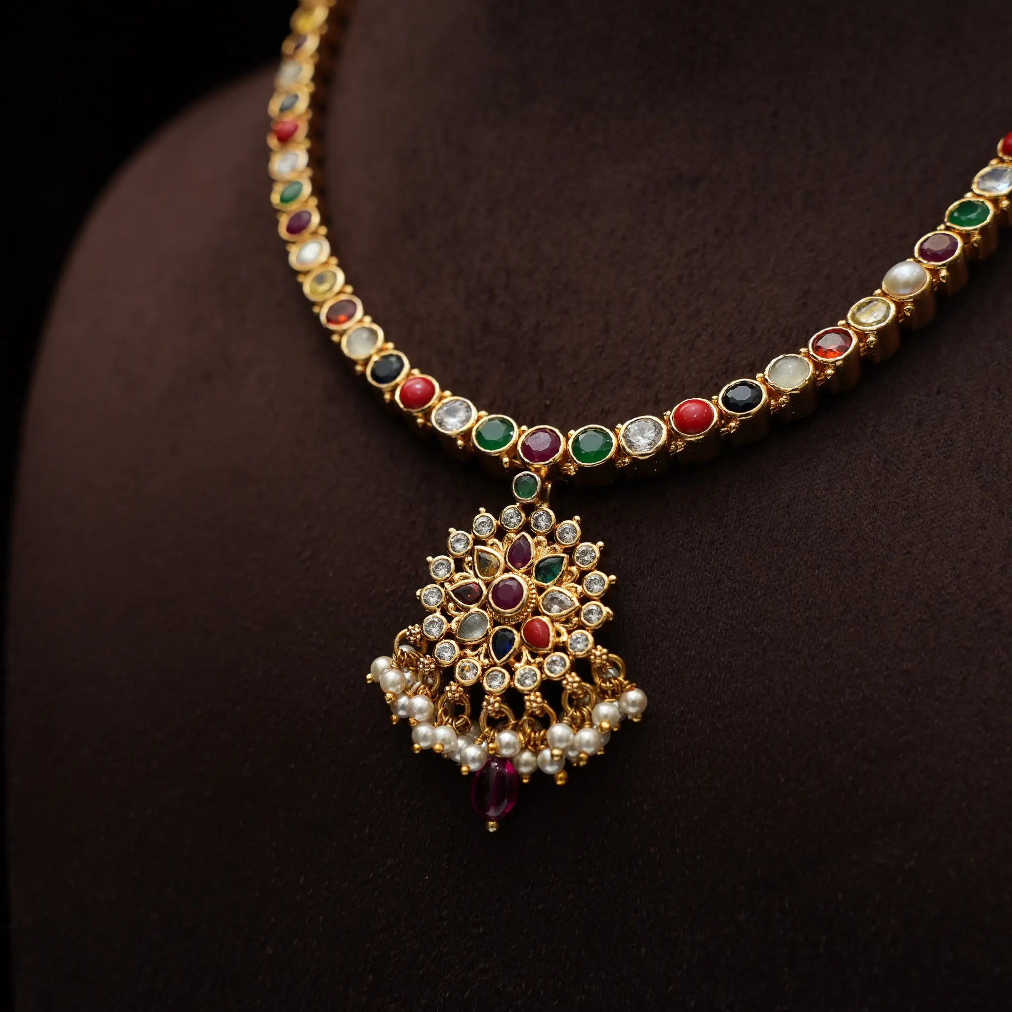 Gautami Silver Reversible Necklace