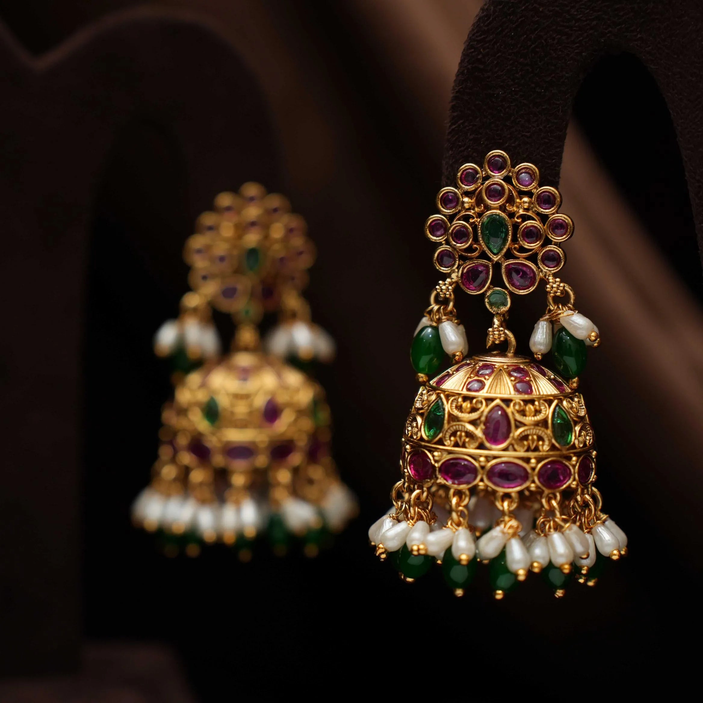 Gayana Antique Jhumka Earrings