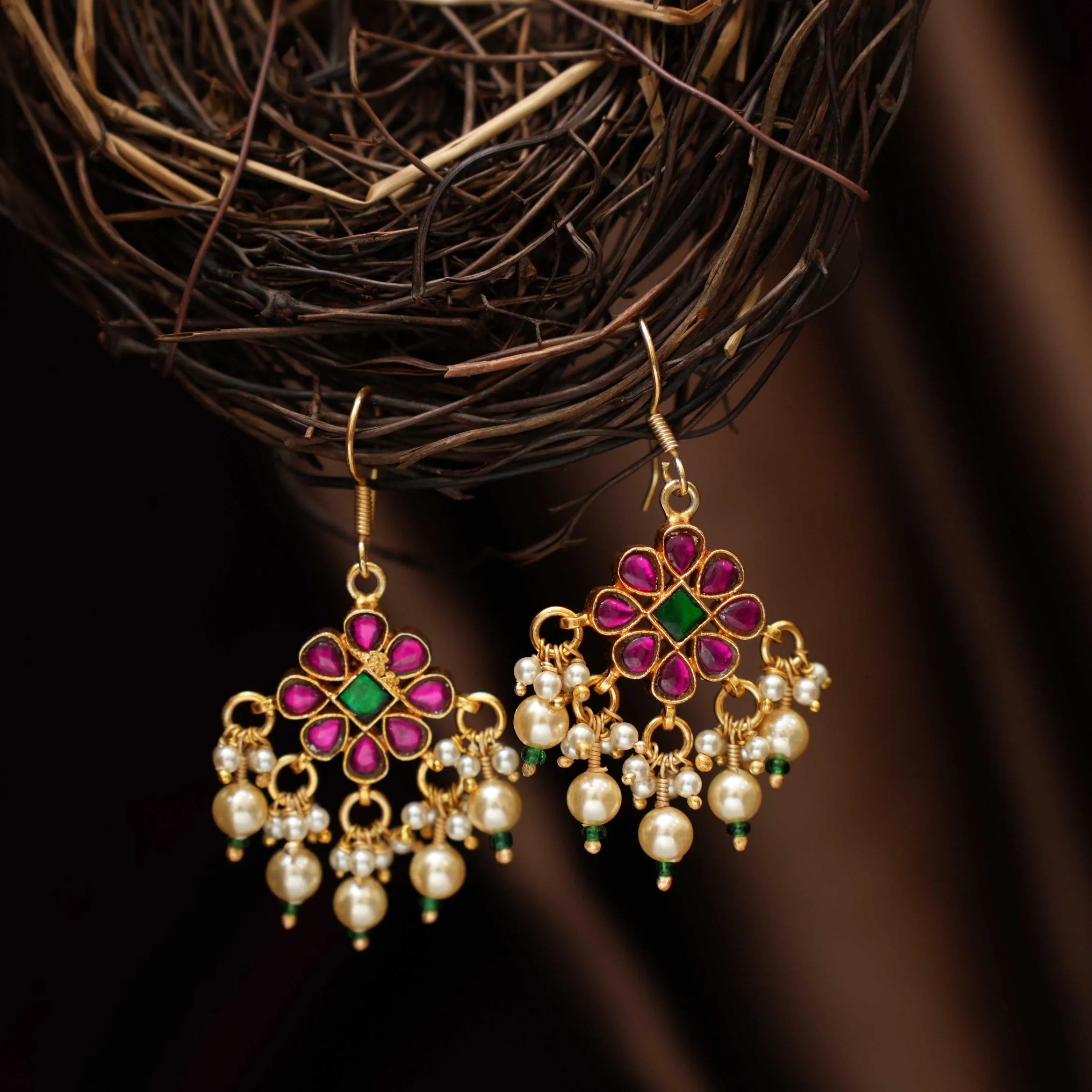 Geetika Silver Hoop Earrings