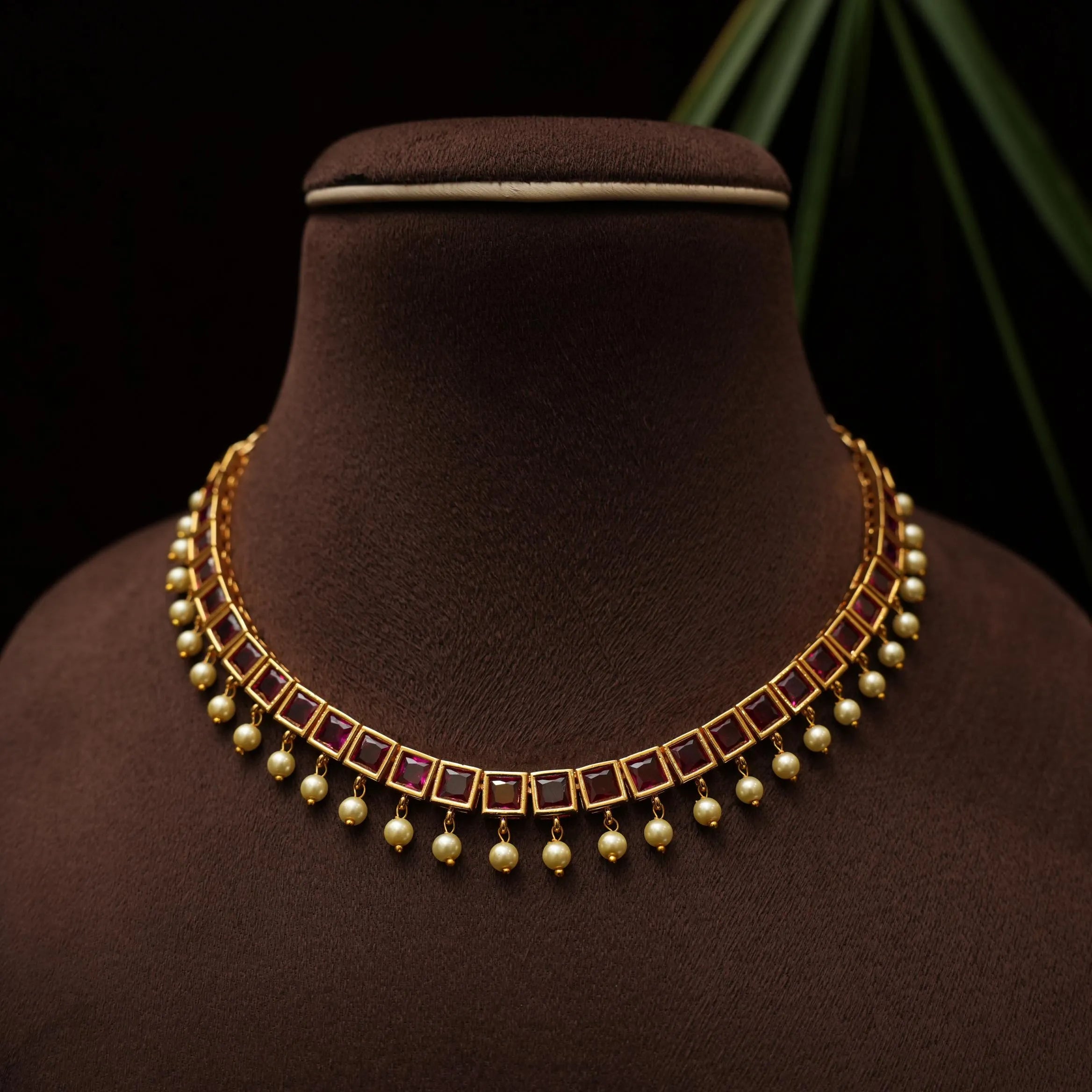 Gian Antique Necklace - Red