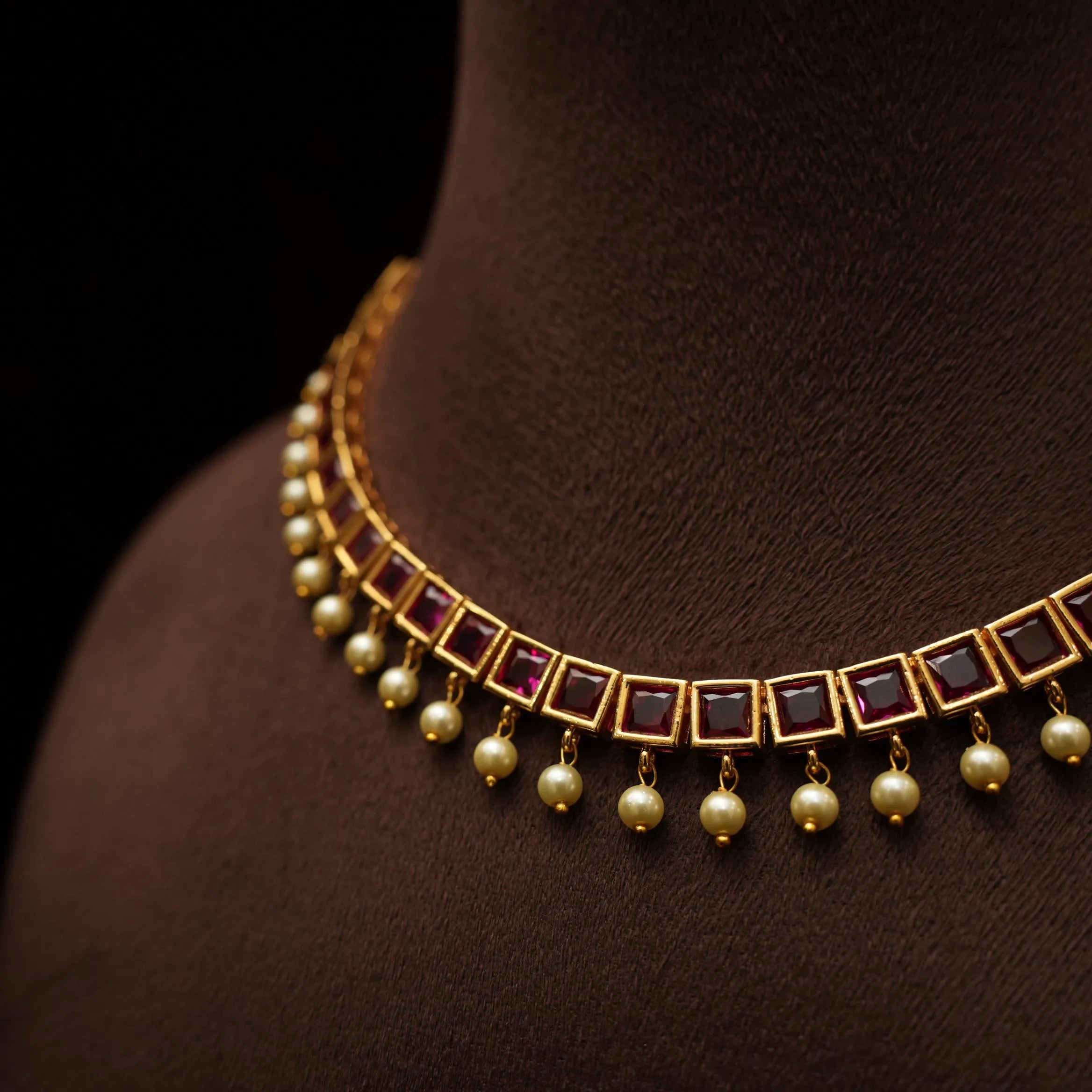 Gian Antique Necklace - Red