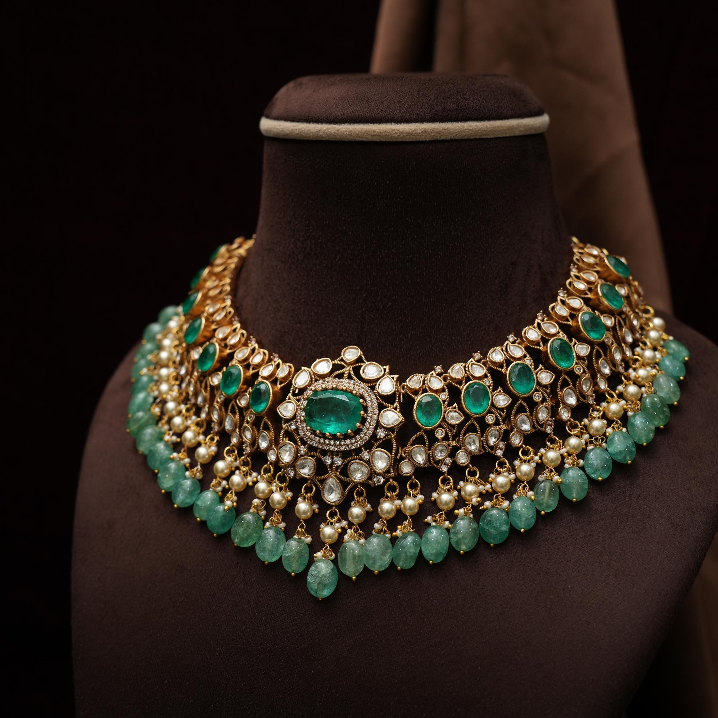 Ginevra Polki Necklace - Sara