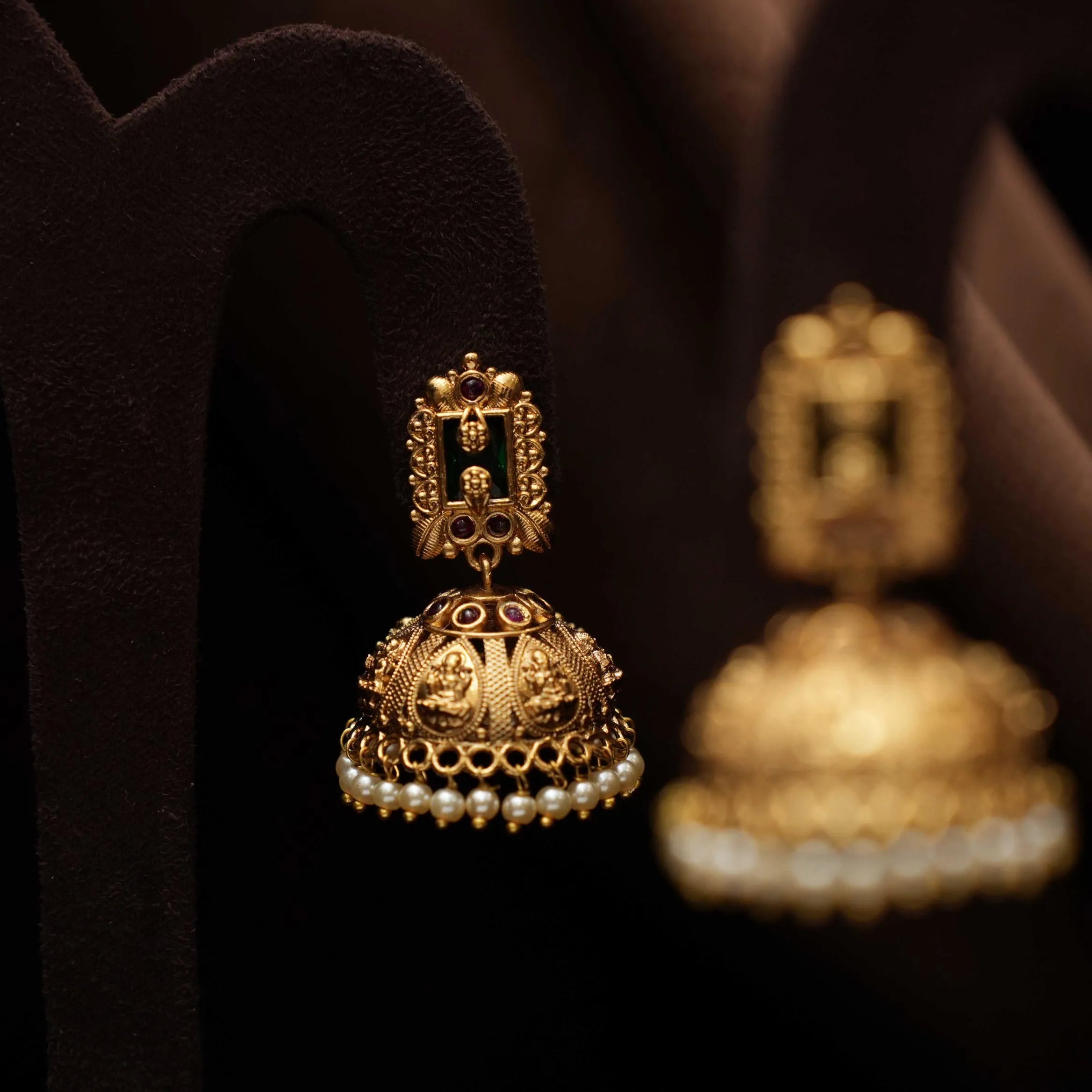 Girija Antique Jhumka Earrings