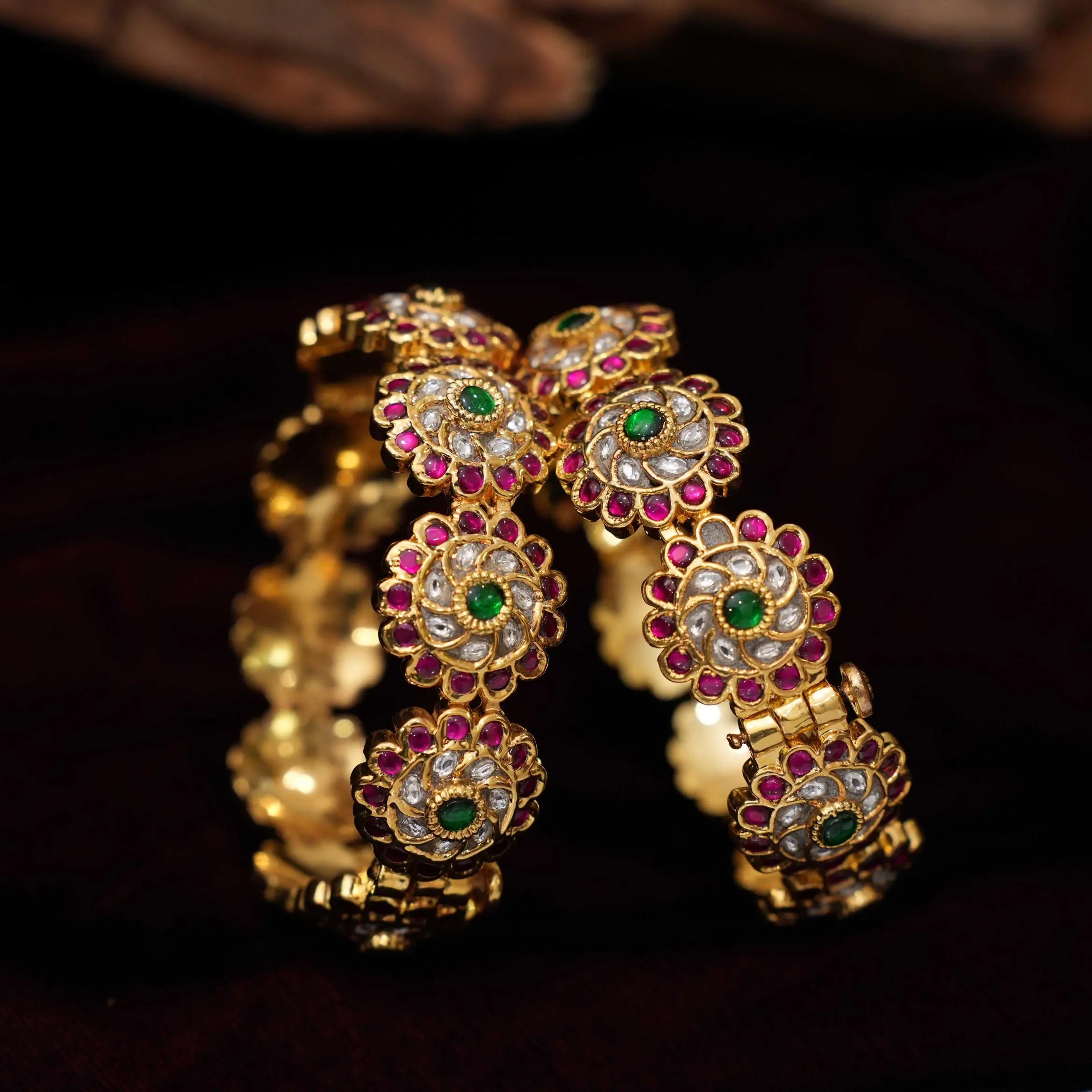 Gourika Polki Bangles