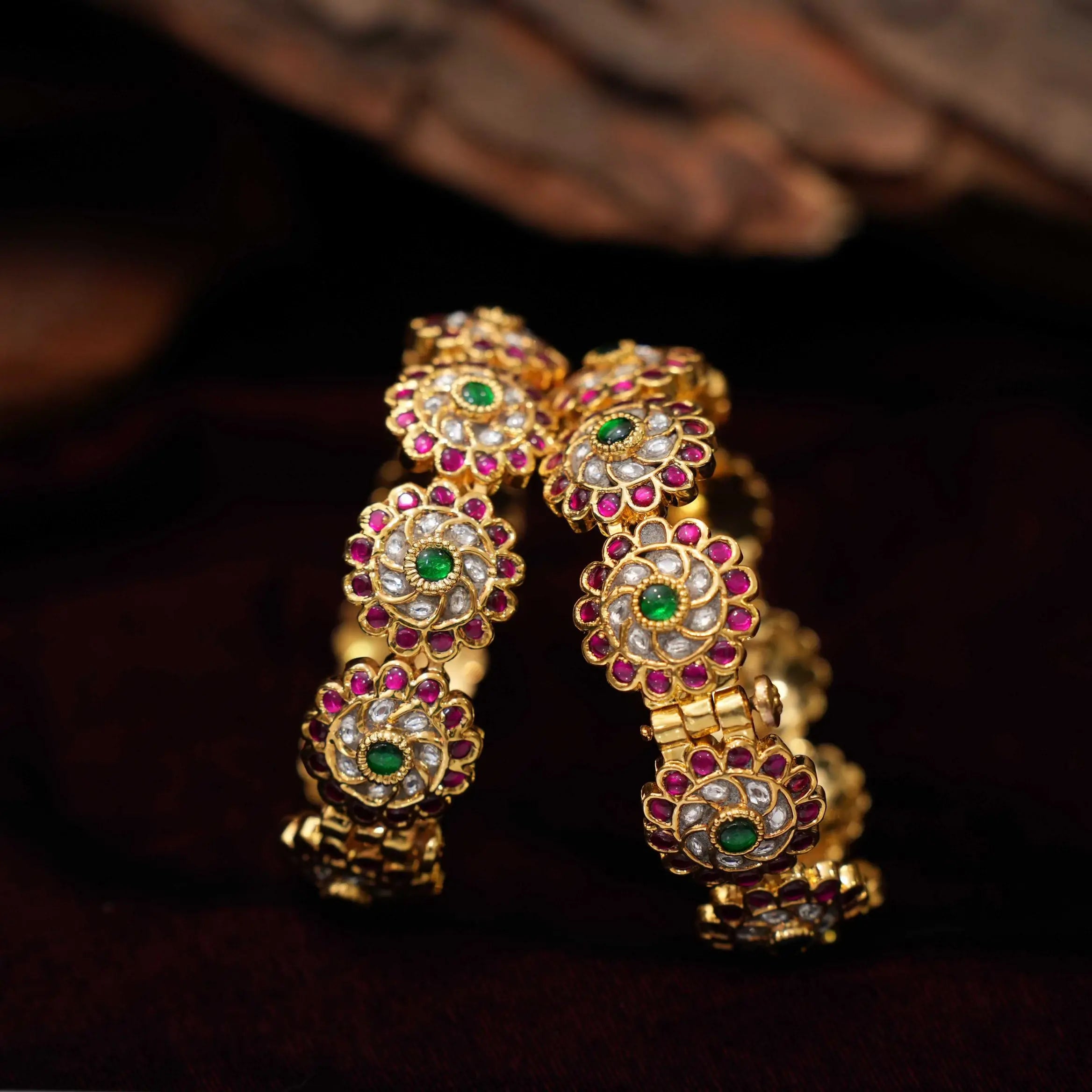 Gourika Polki Bangles