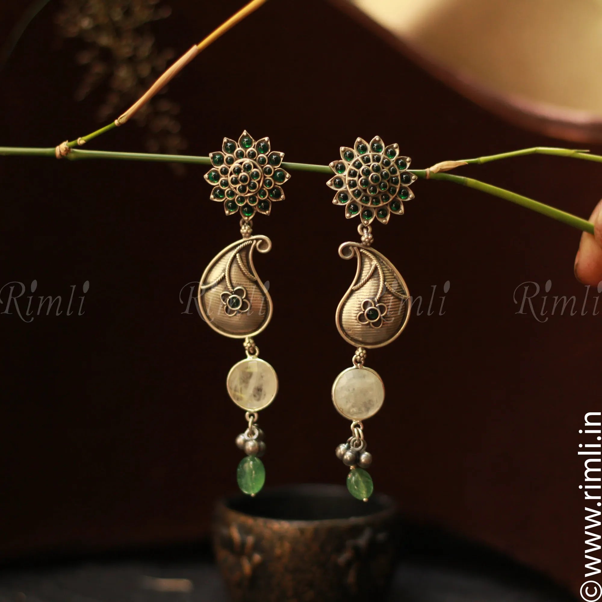 Green Mango Earrings - Rimli Boutique